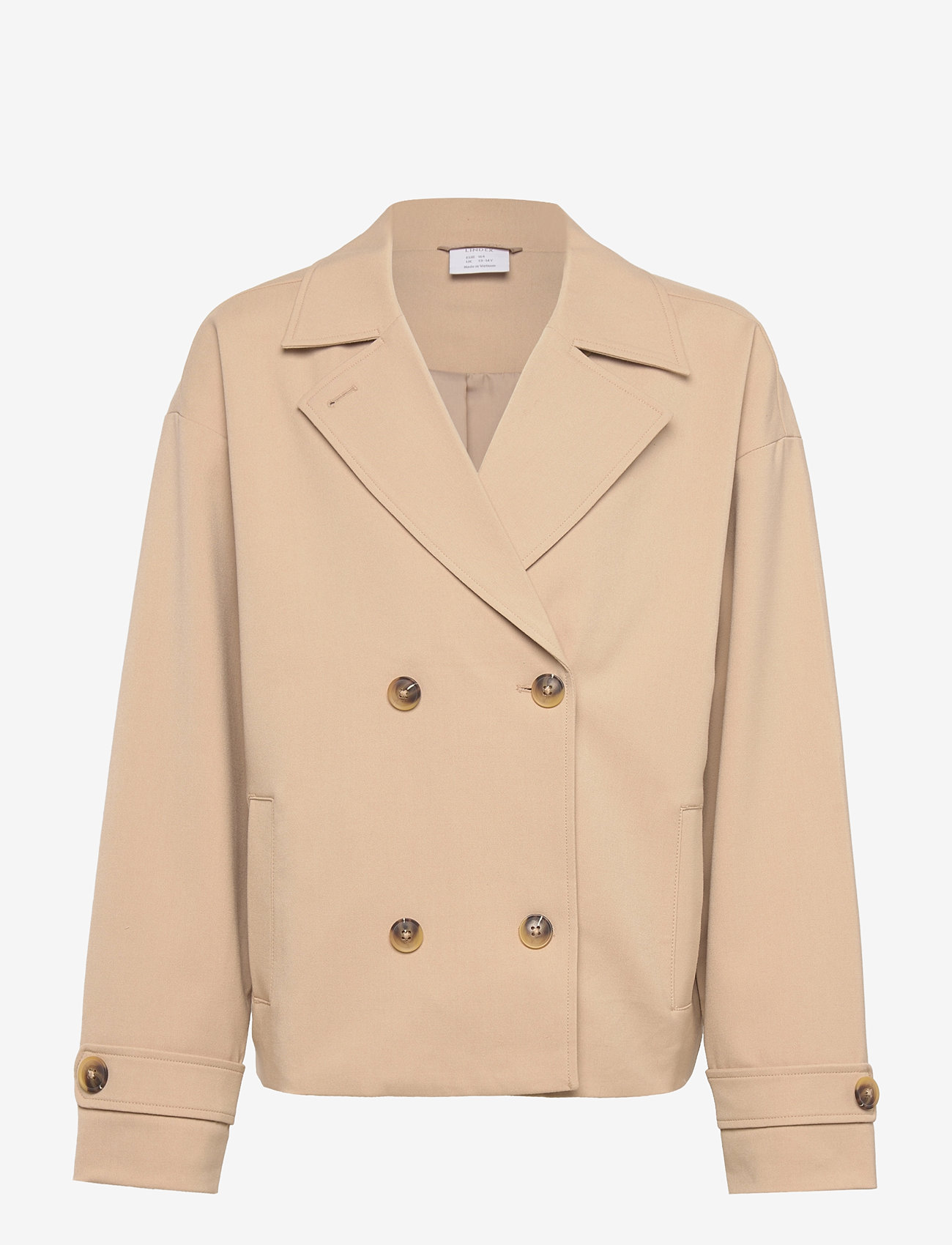 Lindex - Jacket trench cropped - lette jakker - beige - 1