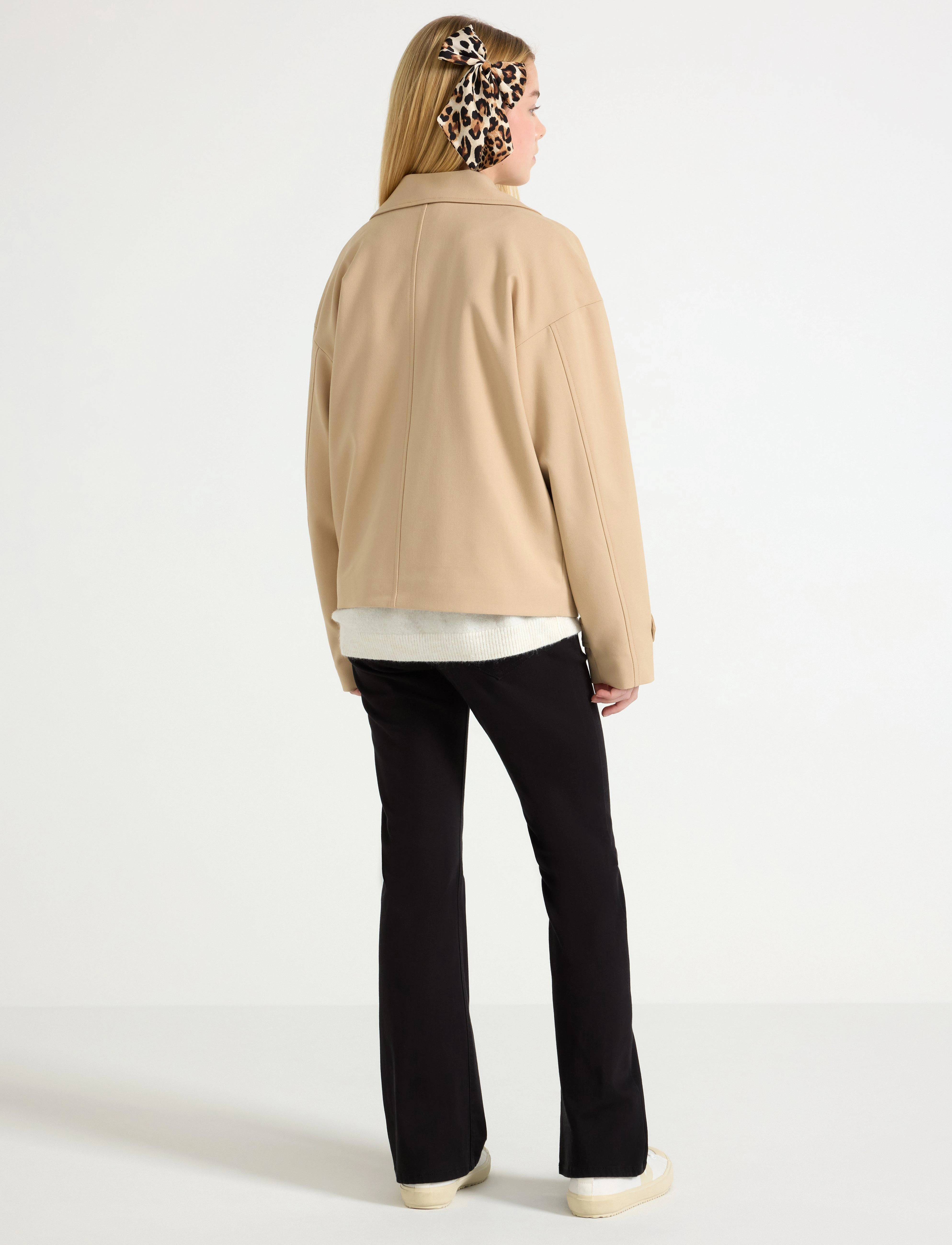Lindex - Jacket trench cropped - beige - 4