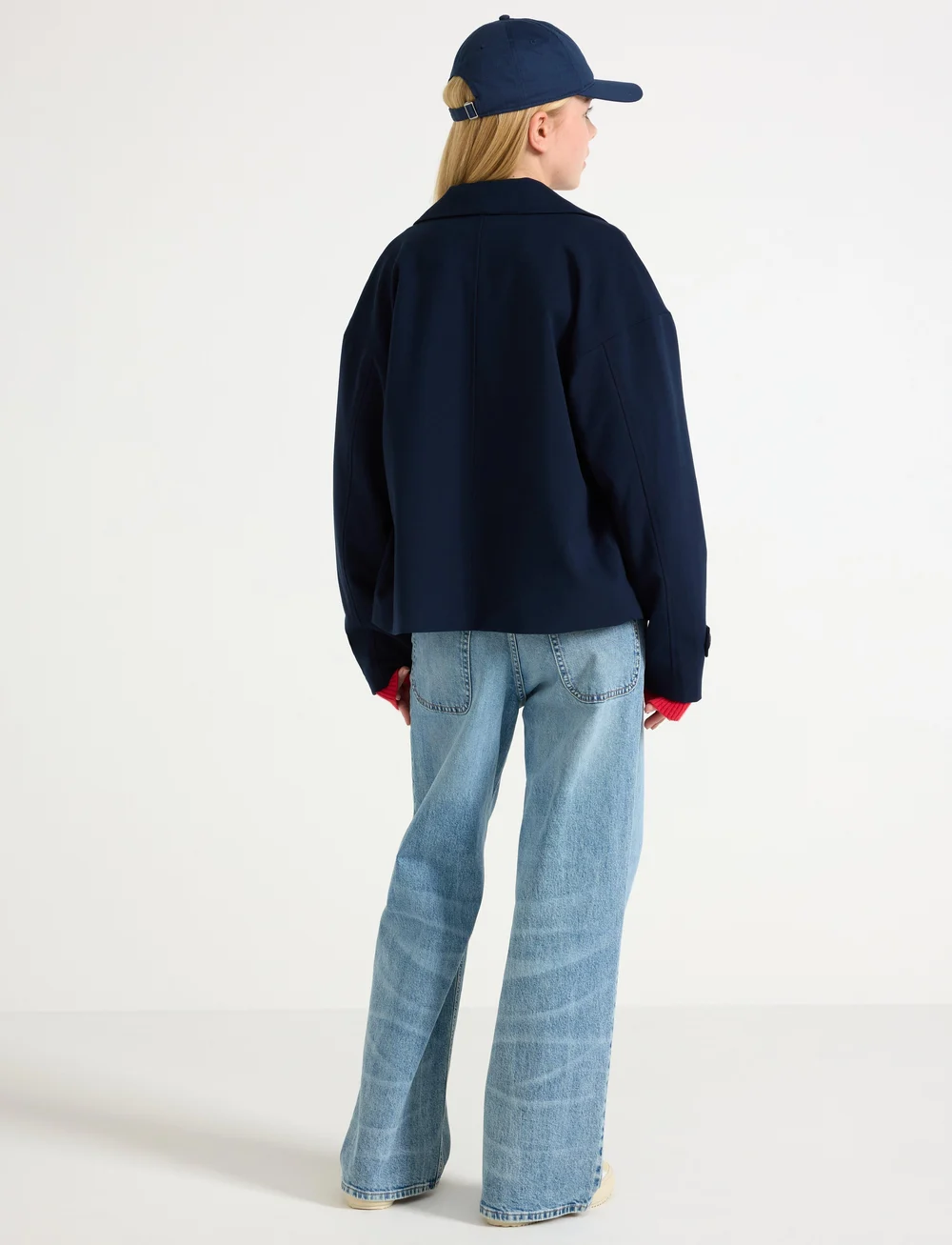 Lindex - Jacket trench cropped - leichte jacken - dark navy - 4