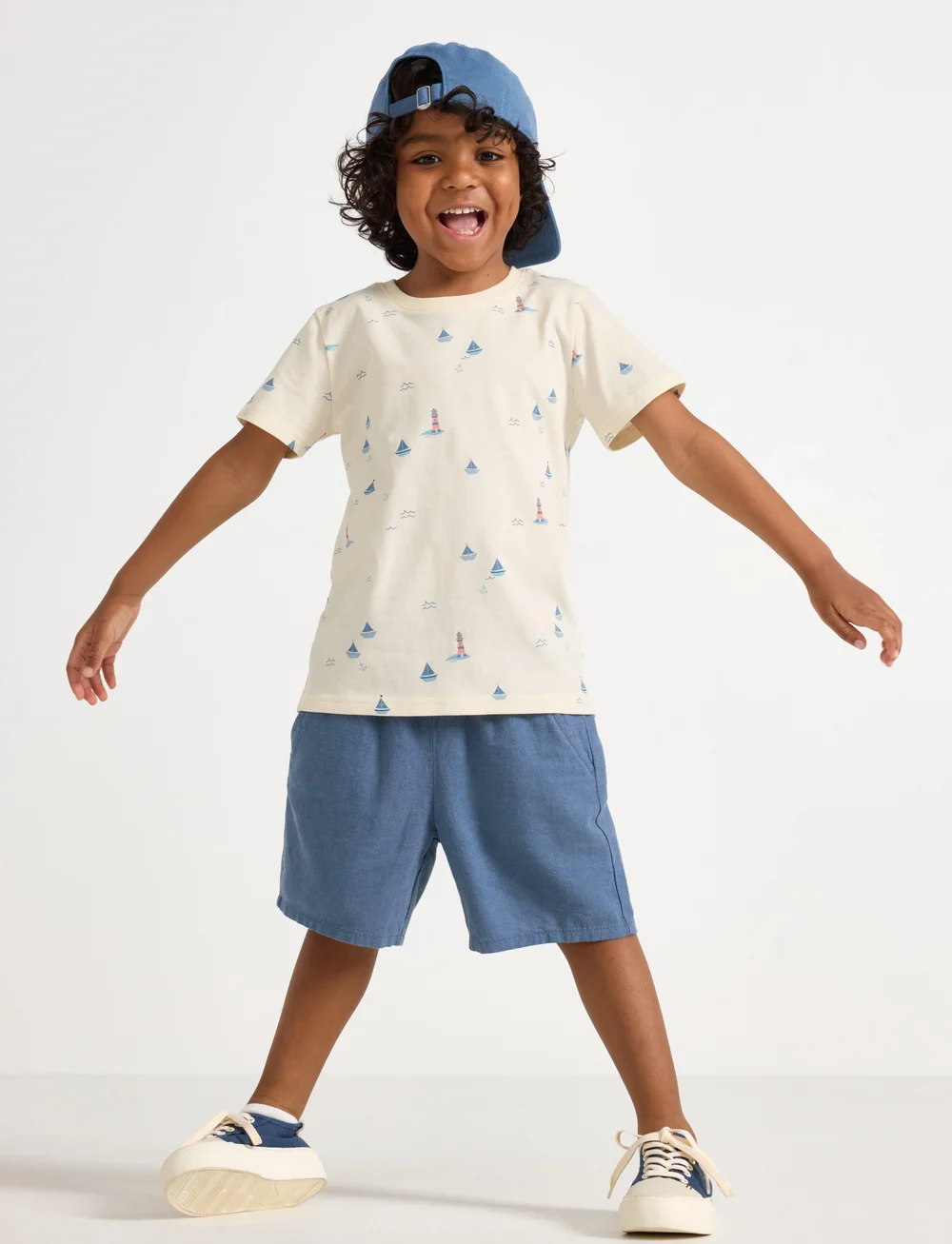 Lindex - Shorts Linen blended - chino shorts - dusty blue - 0