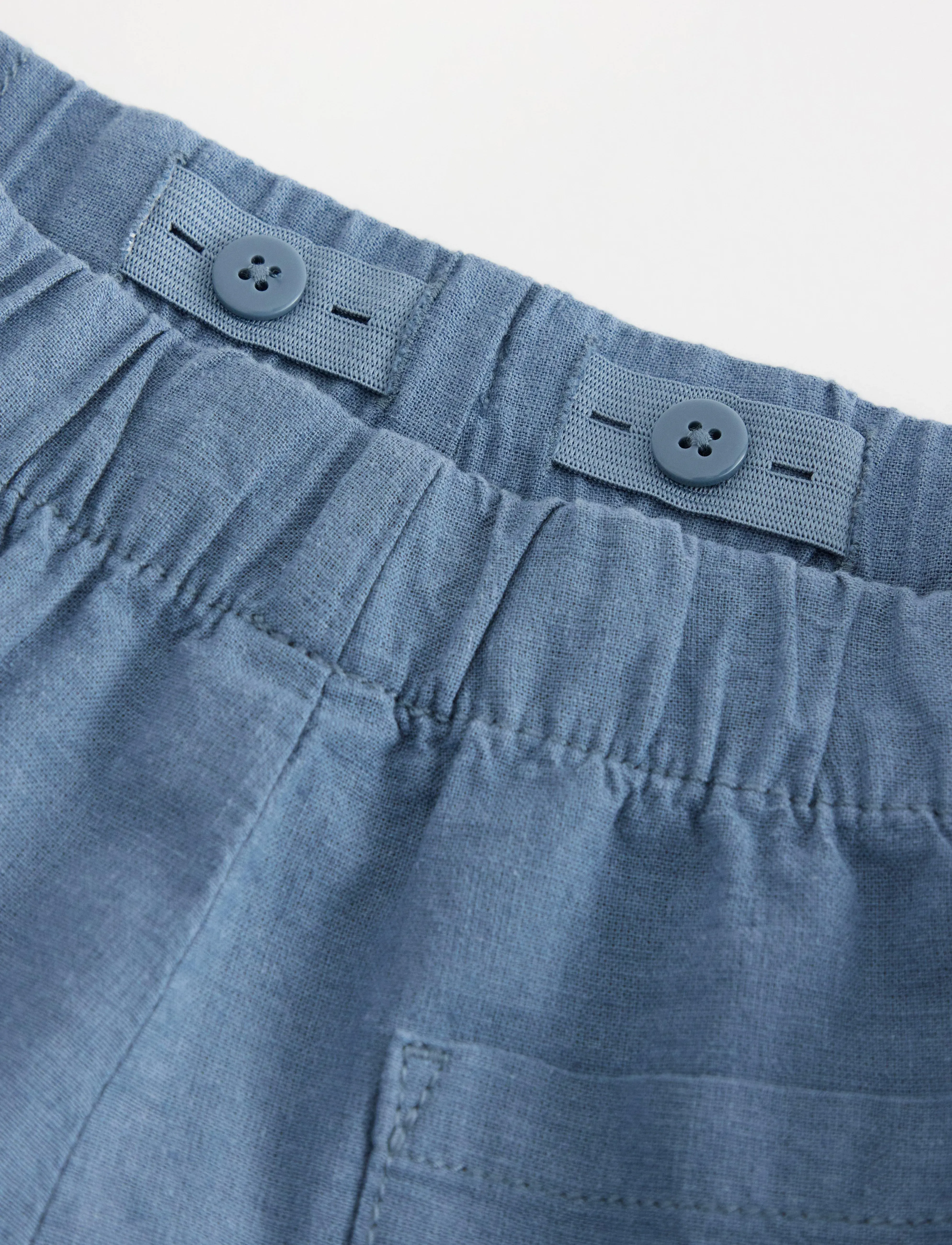 Lindex - Shorts Linen blended - dusty blue - 5