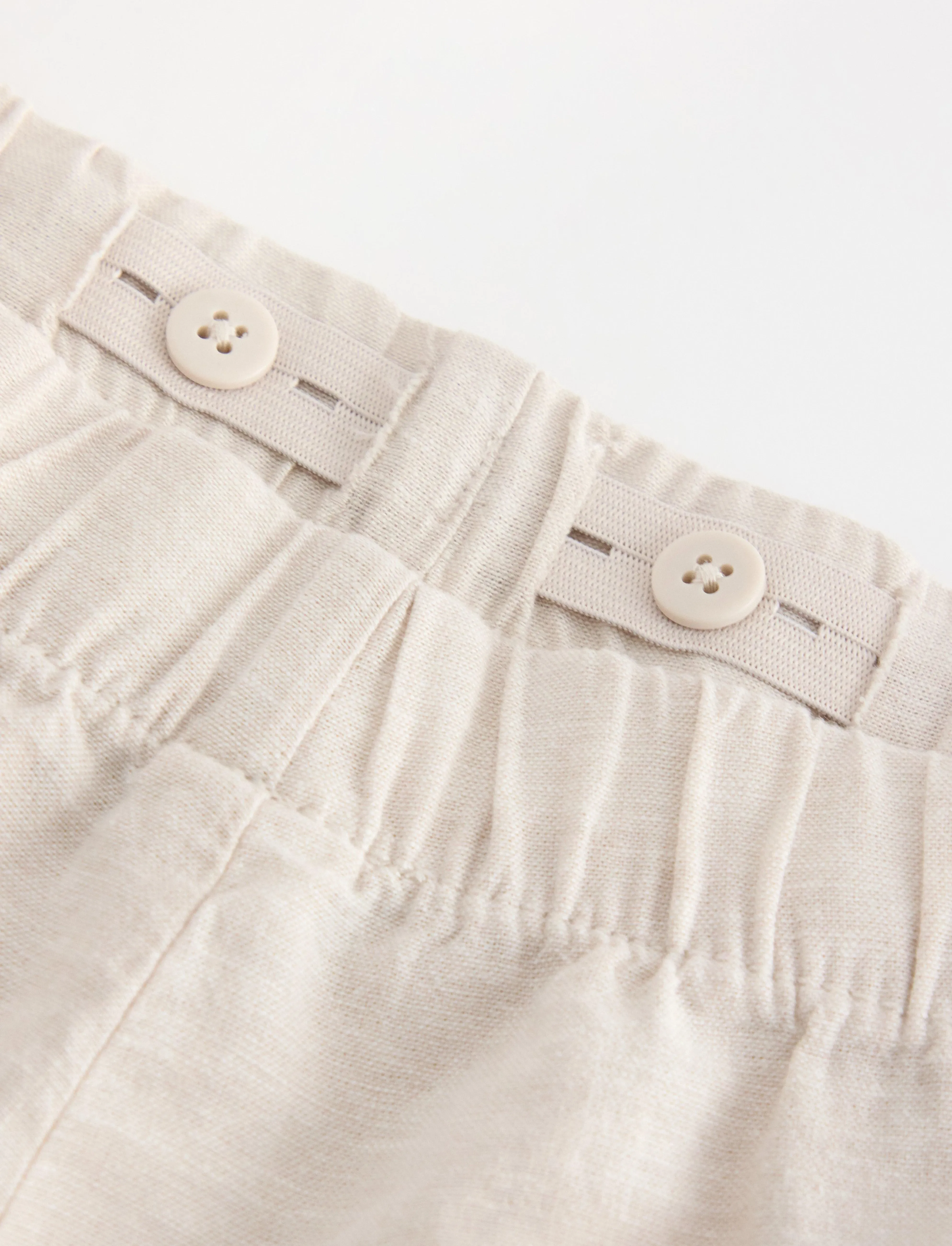 Lindex - Shorts Linen blended - light grey - 5