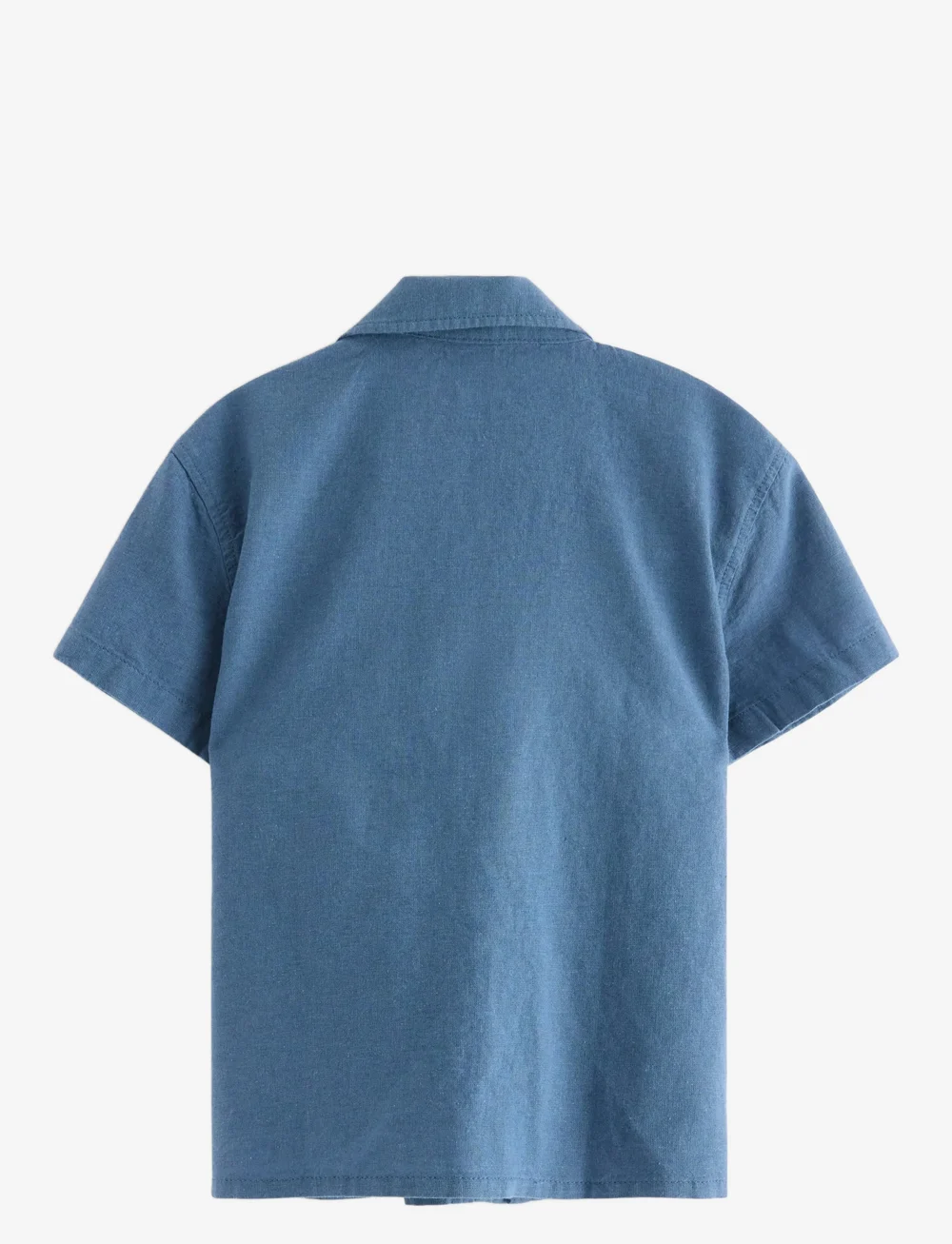 Lindex - Shirt ss Linen - short-sleeved shirts - dusty blue - 2