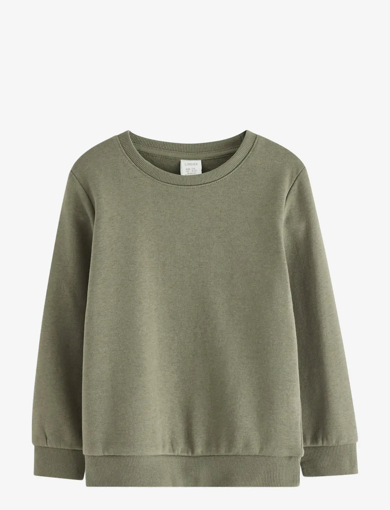 Lindex - Sweatshirts solid basic - höstkläder - lt dusty khaki - 0