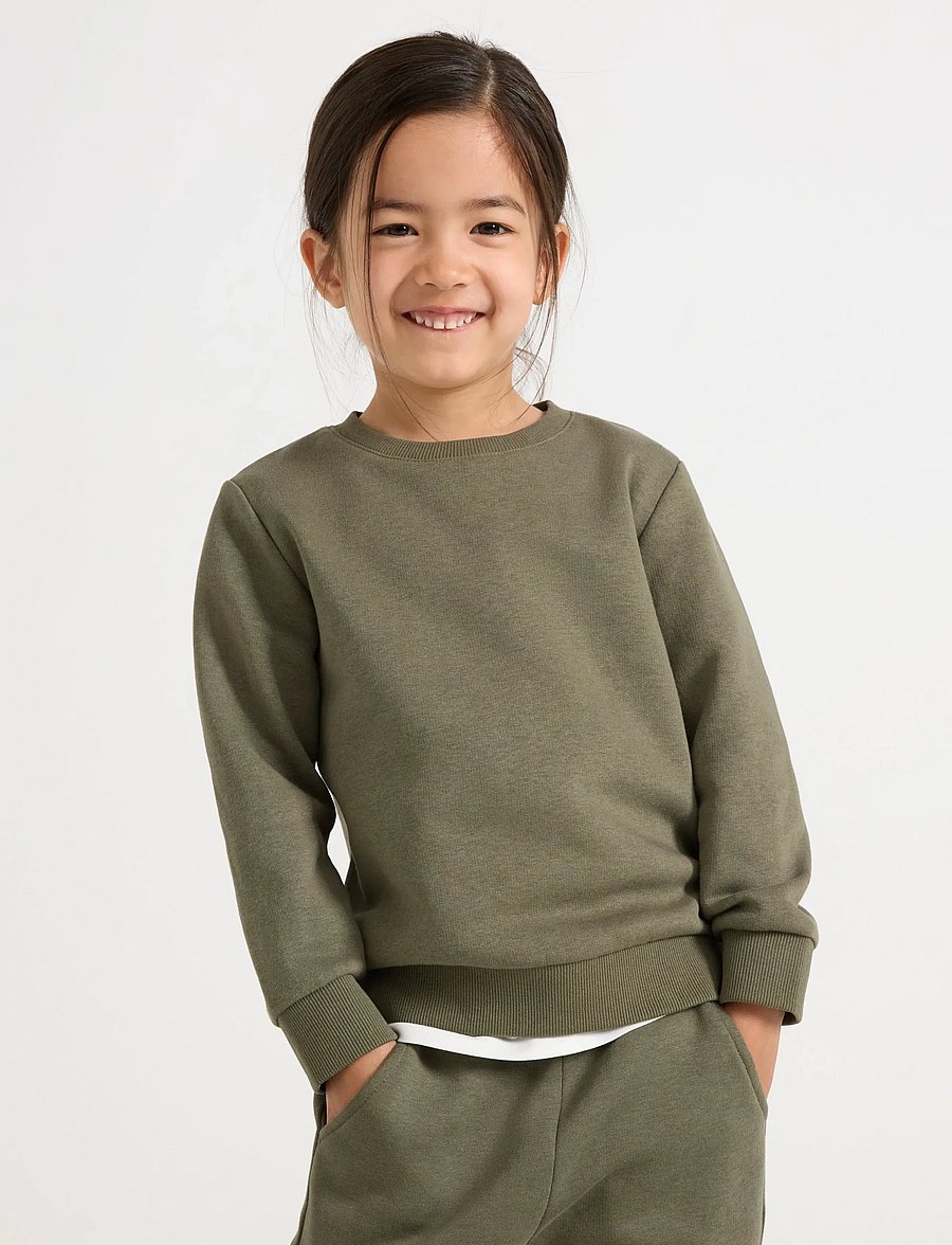 Lindex - Sweatshirts solid basic - collegepaidat - lt dusty khaki - 0