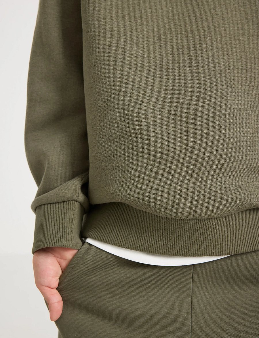 Lindex - Sweatshirts solid basic - collegepaidat - lt dusty khaki - 4