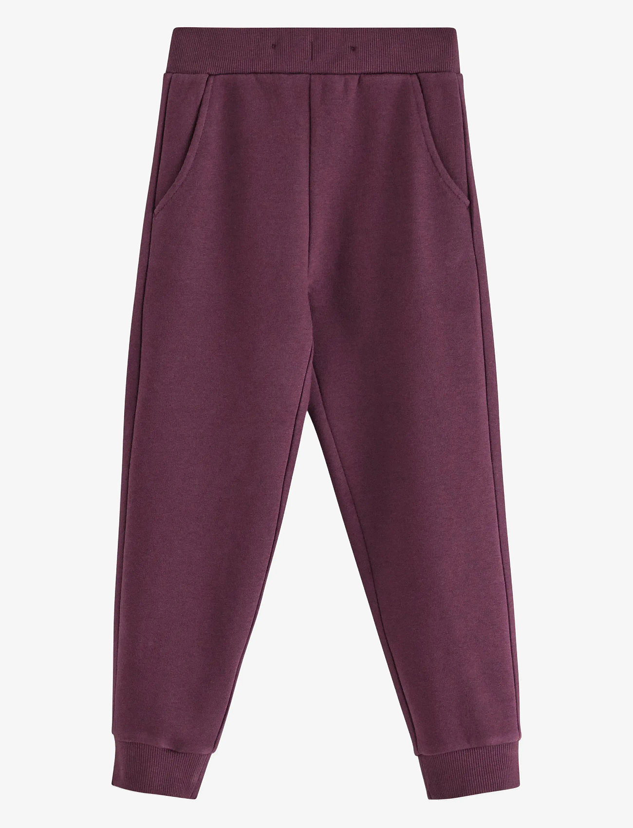 Lindex - Trousers basic - mjukisbyxor - dark lilac - 1