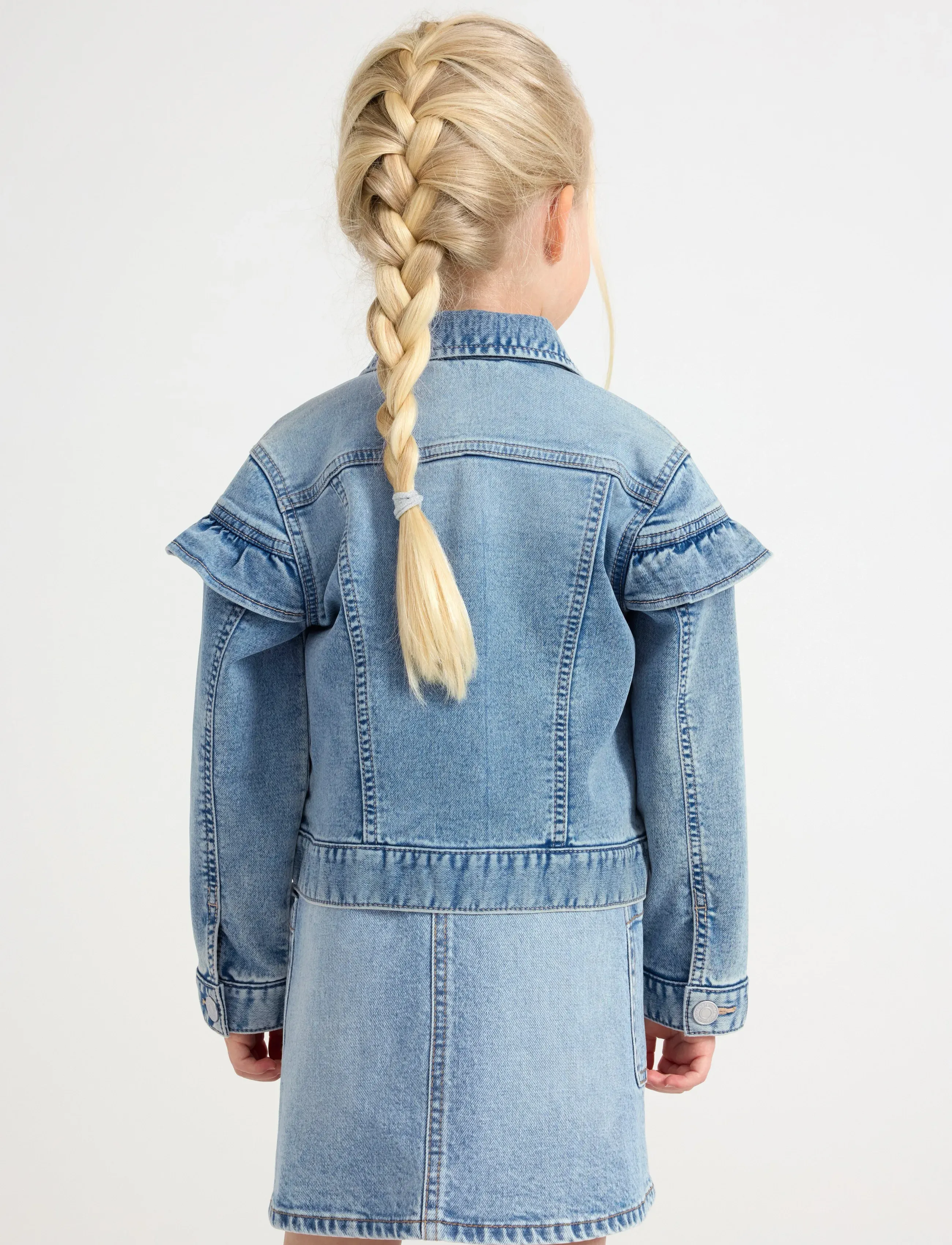 Lindex - Jacket denim frill - light denim - 3