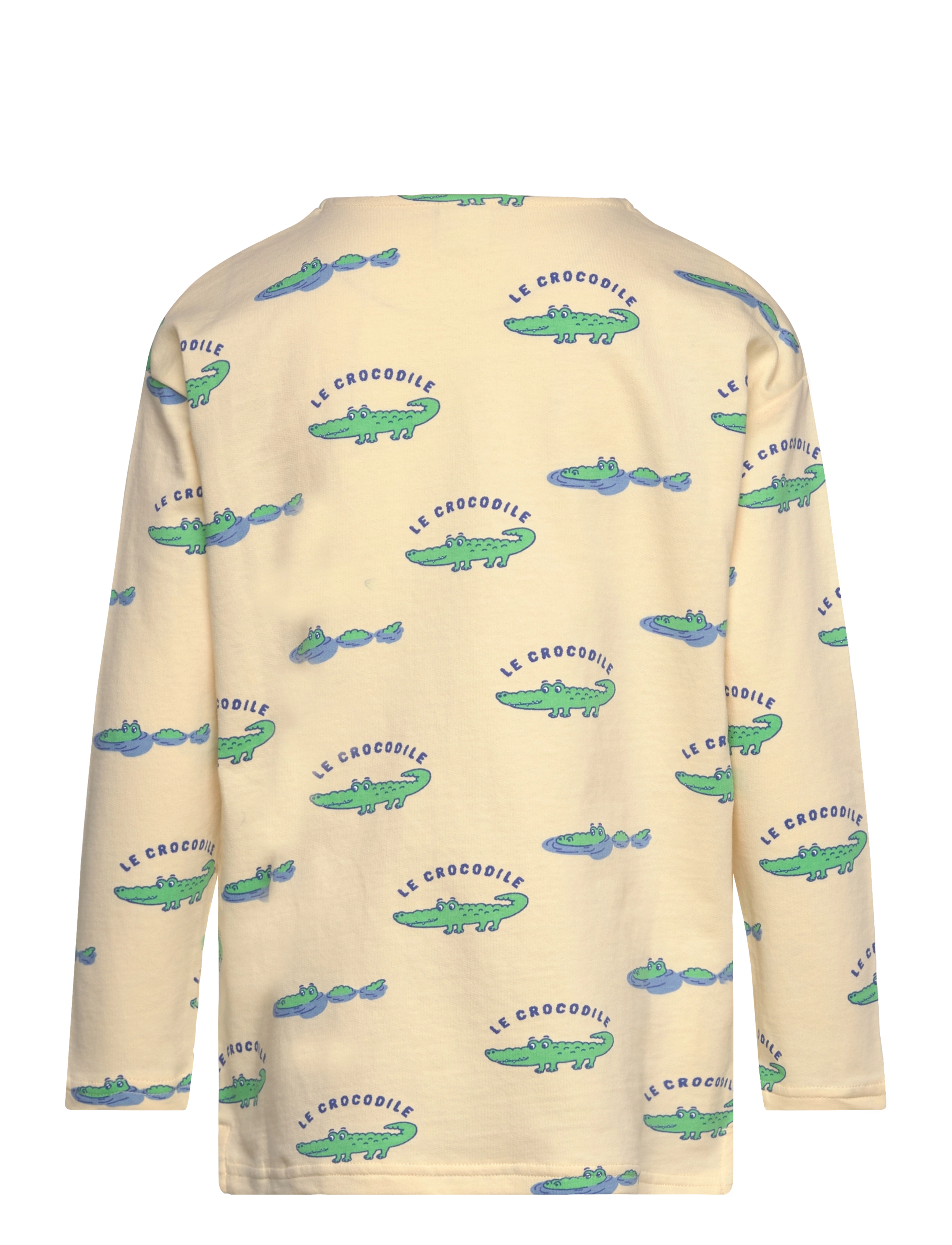 Lindex - Top LS crocodile aop - light yellow - 2
