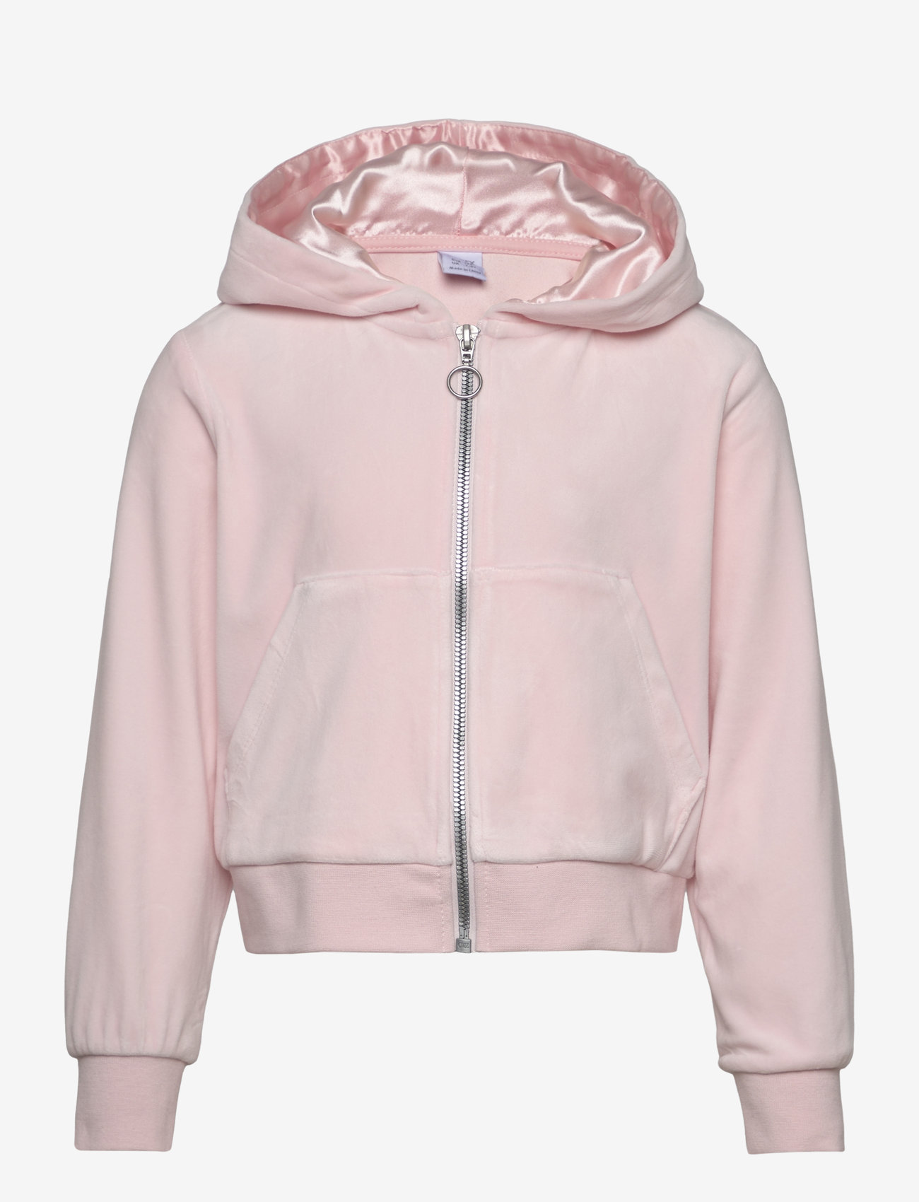 Lindex - Velour hoodie - light pink - 1
