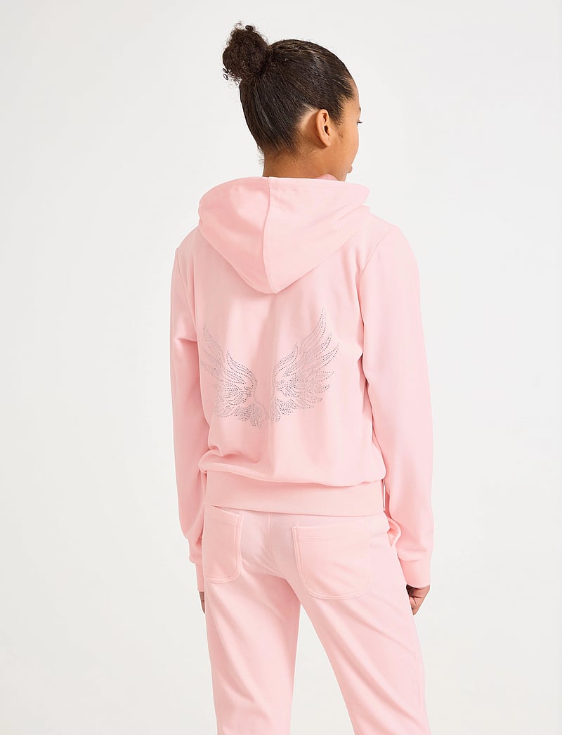 Lindex - Velour hoodie - light pink - 3