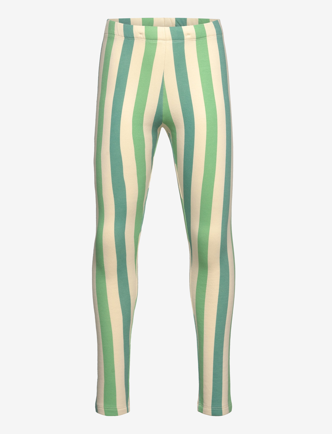 Lindex - Leggings striped - leggings - dusty green - 1