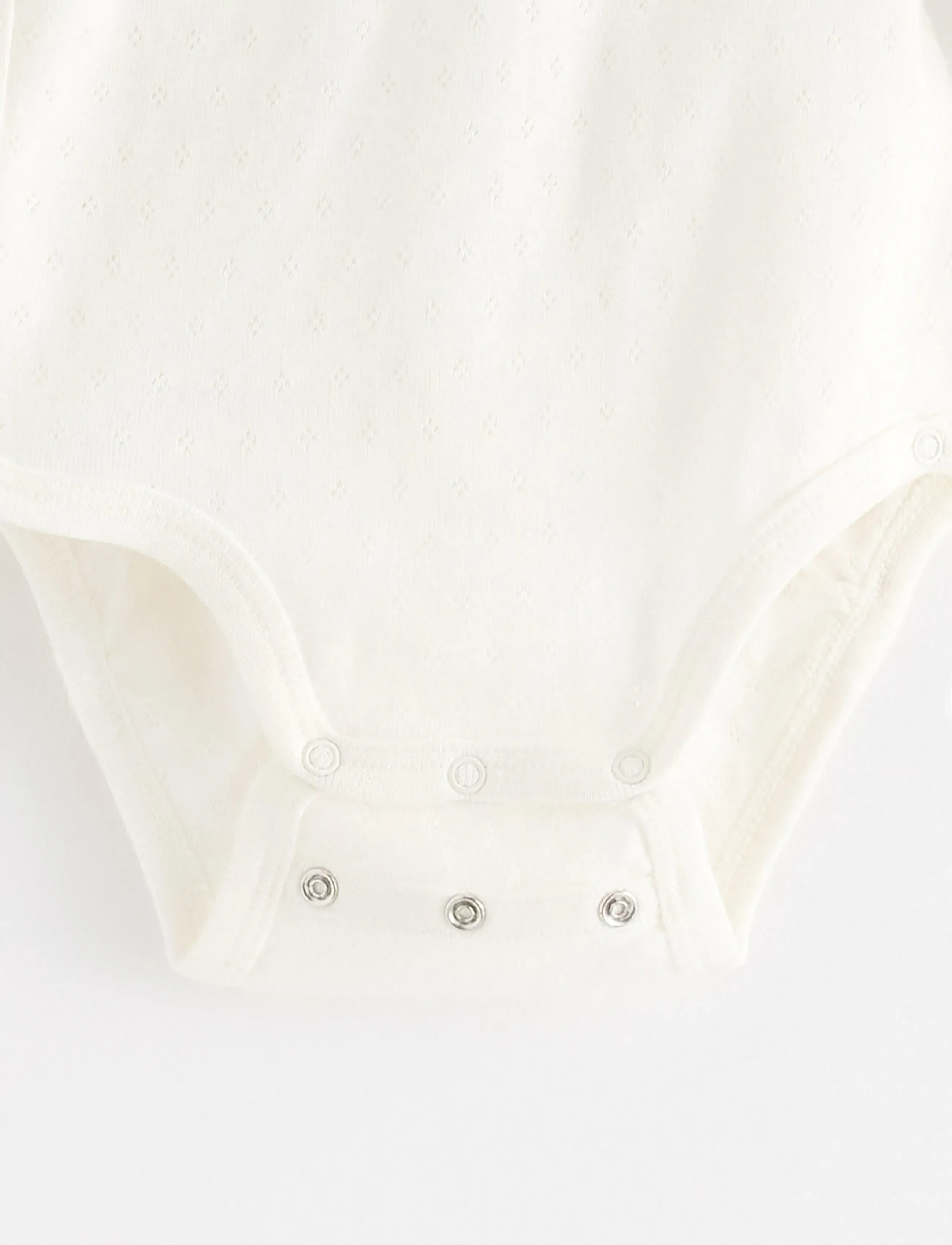 Lindex - Wrap bodysuit in pointelle - shop by age - light dusty white - 2
