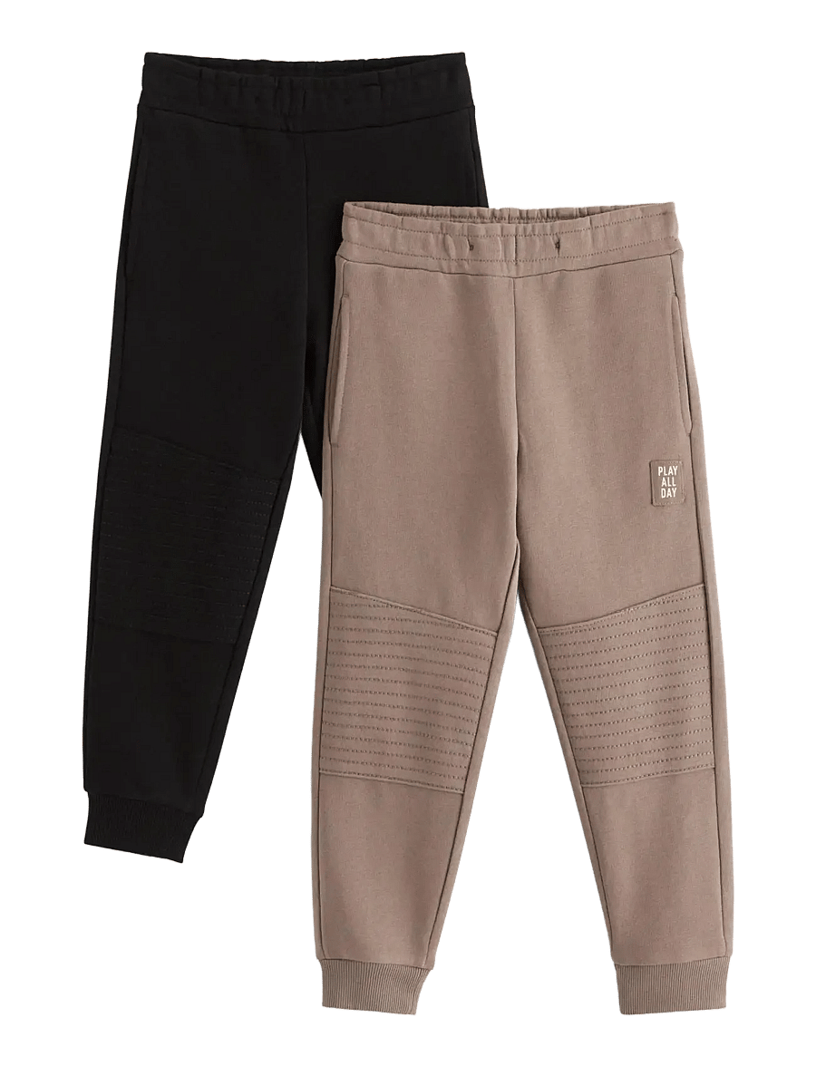 Lindex - 2-pack joggers with reinforced knees - jogginghosen - dark khaki - 0