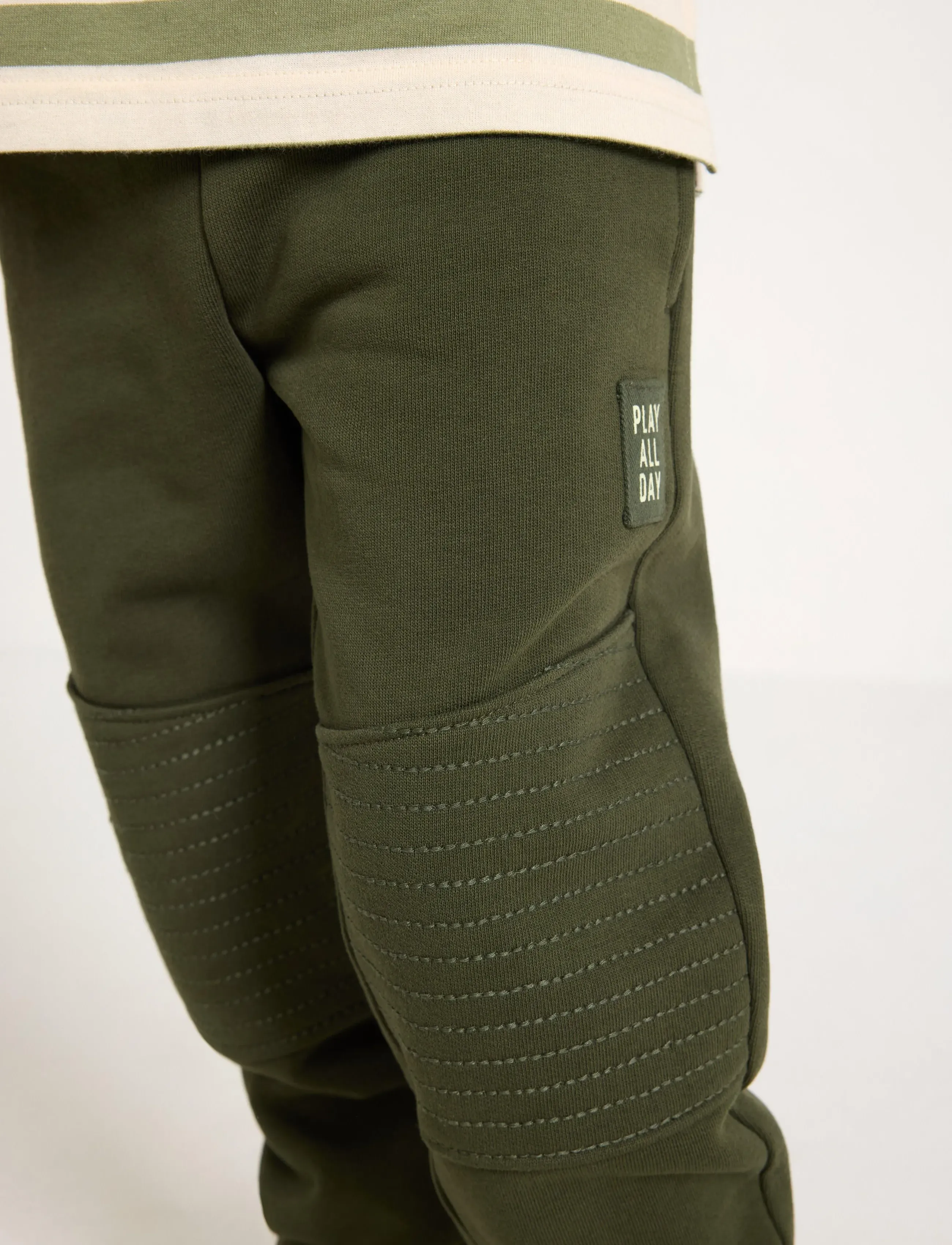 Lindex - 2-pack joggers with reinforced knees - jogginghosen - dark khaki green - 4