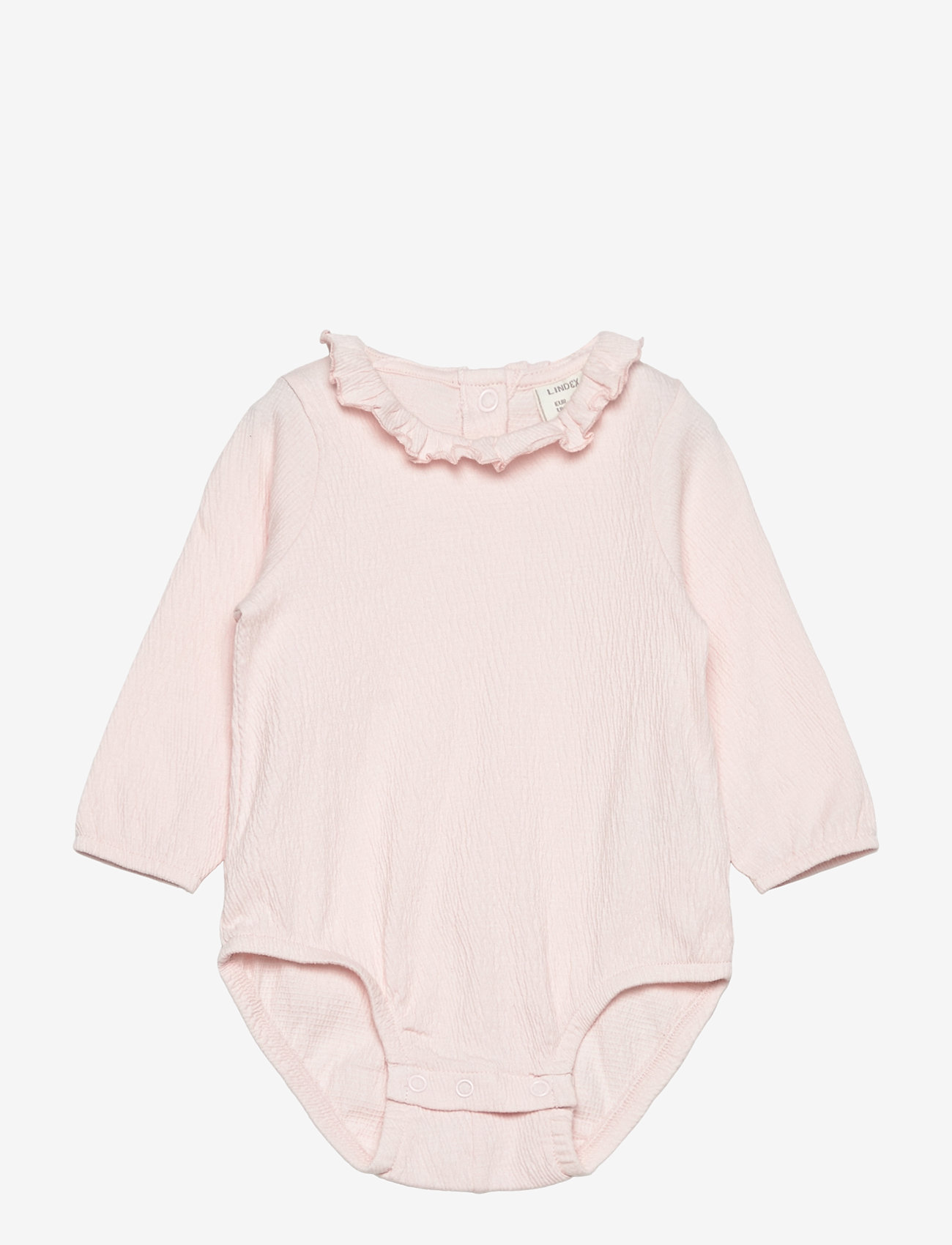 Lindex - Body volume w collar - body z długimi rękawami - light pink - 0