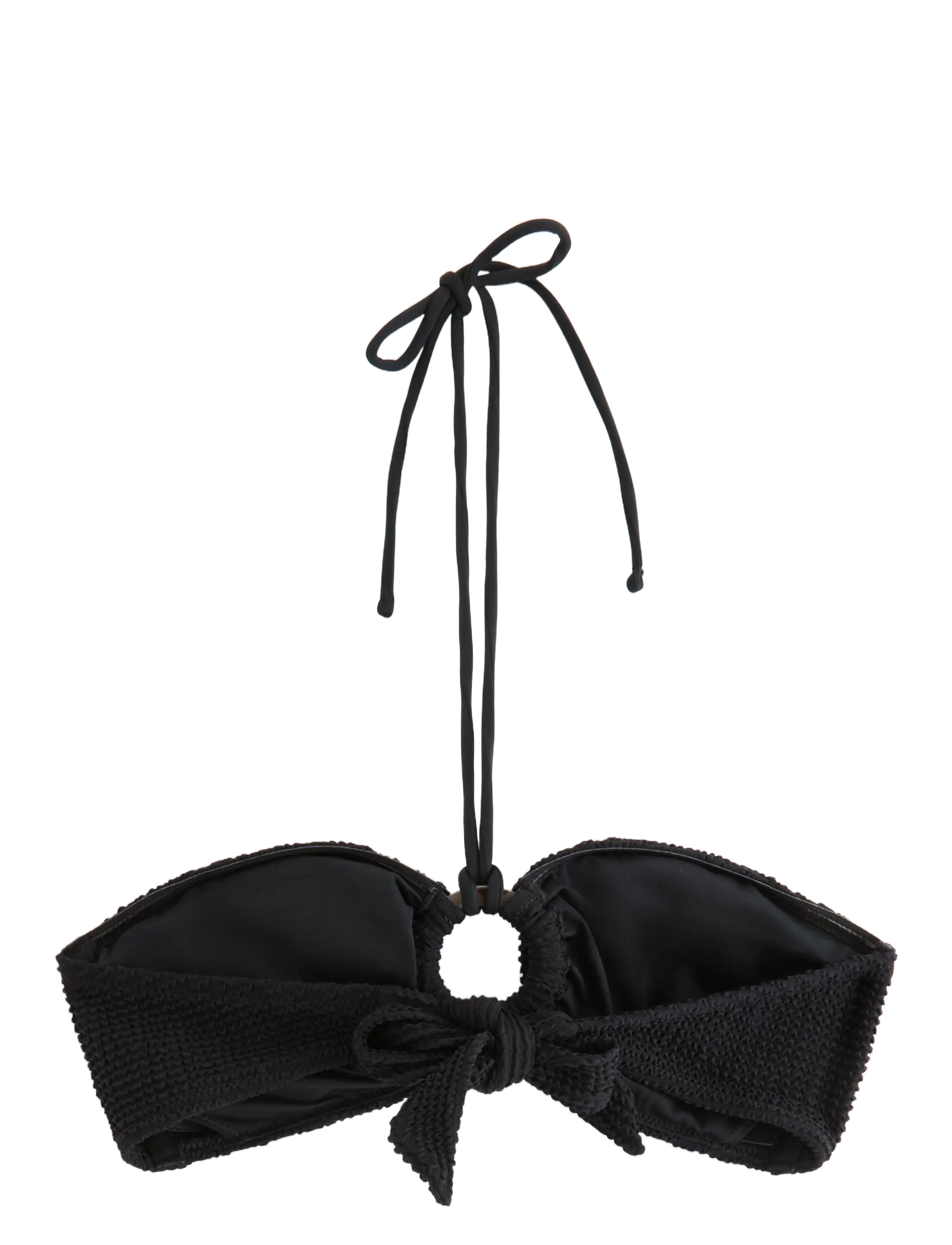 Lindex - Bra Bandeau Brie Crepe - black - 2