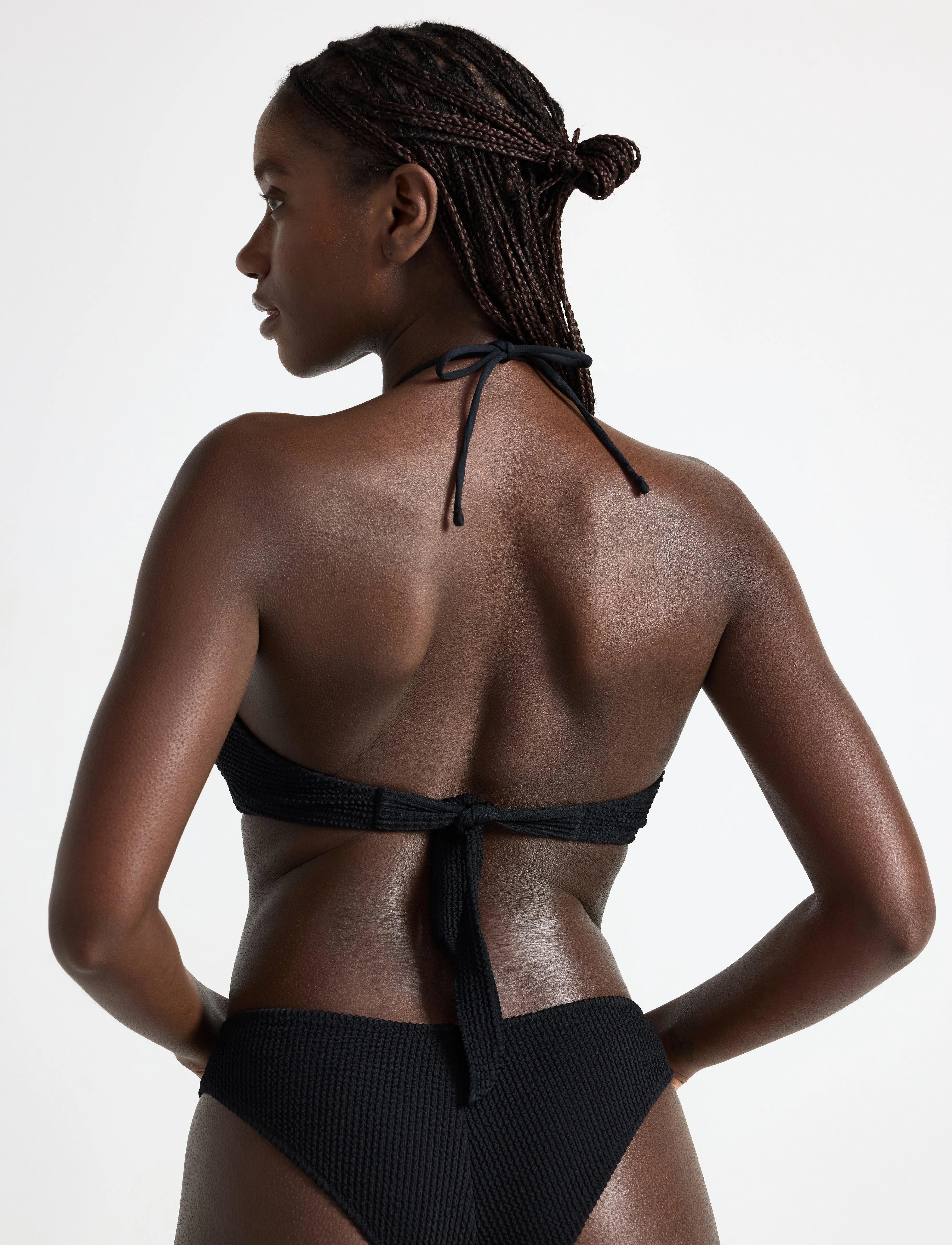 Lindex - Bra Bandeau Brie Crepe - black - 3