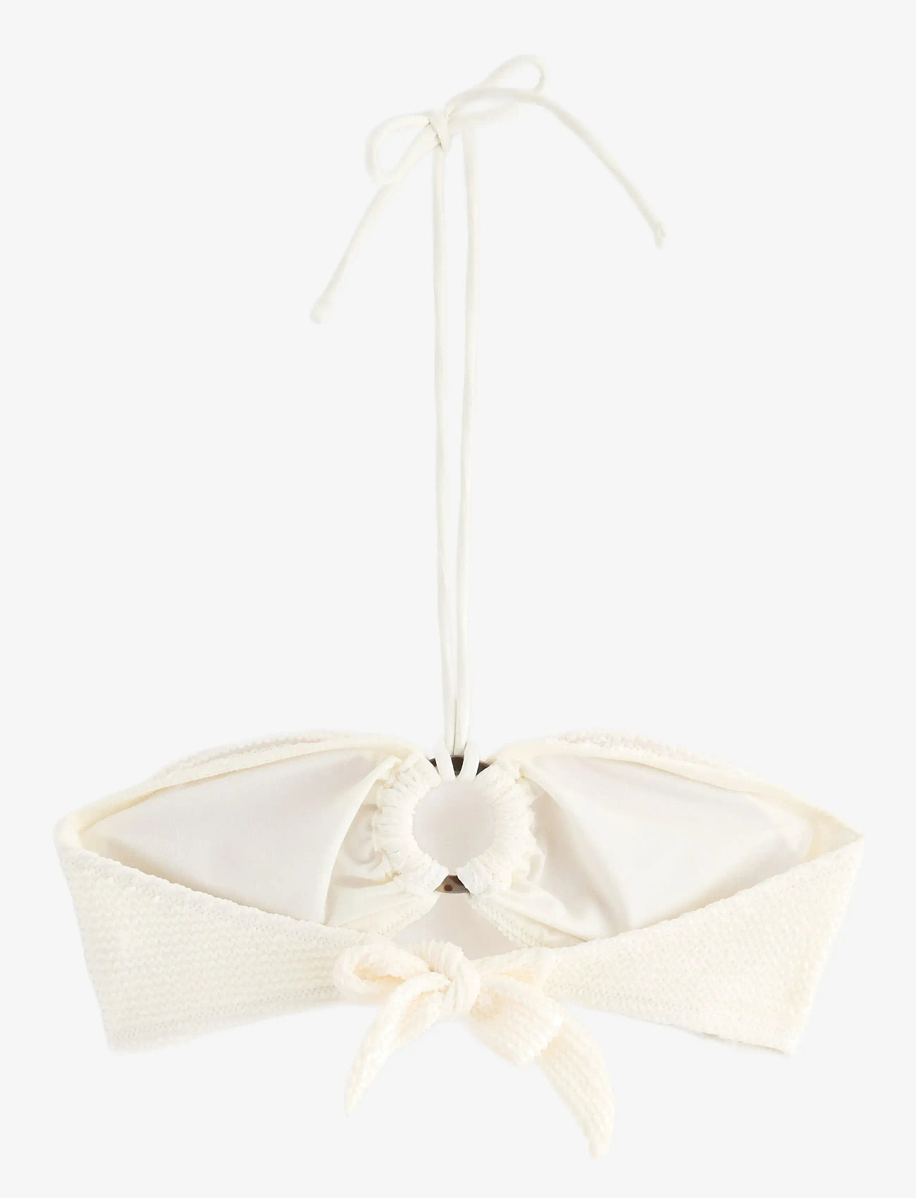 Lindex - Bra Bandeau Brie Crepe - bandeau-bikini-oberteile - light white - 2