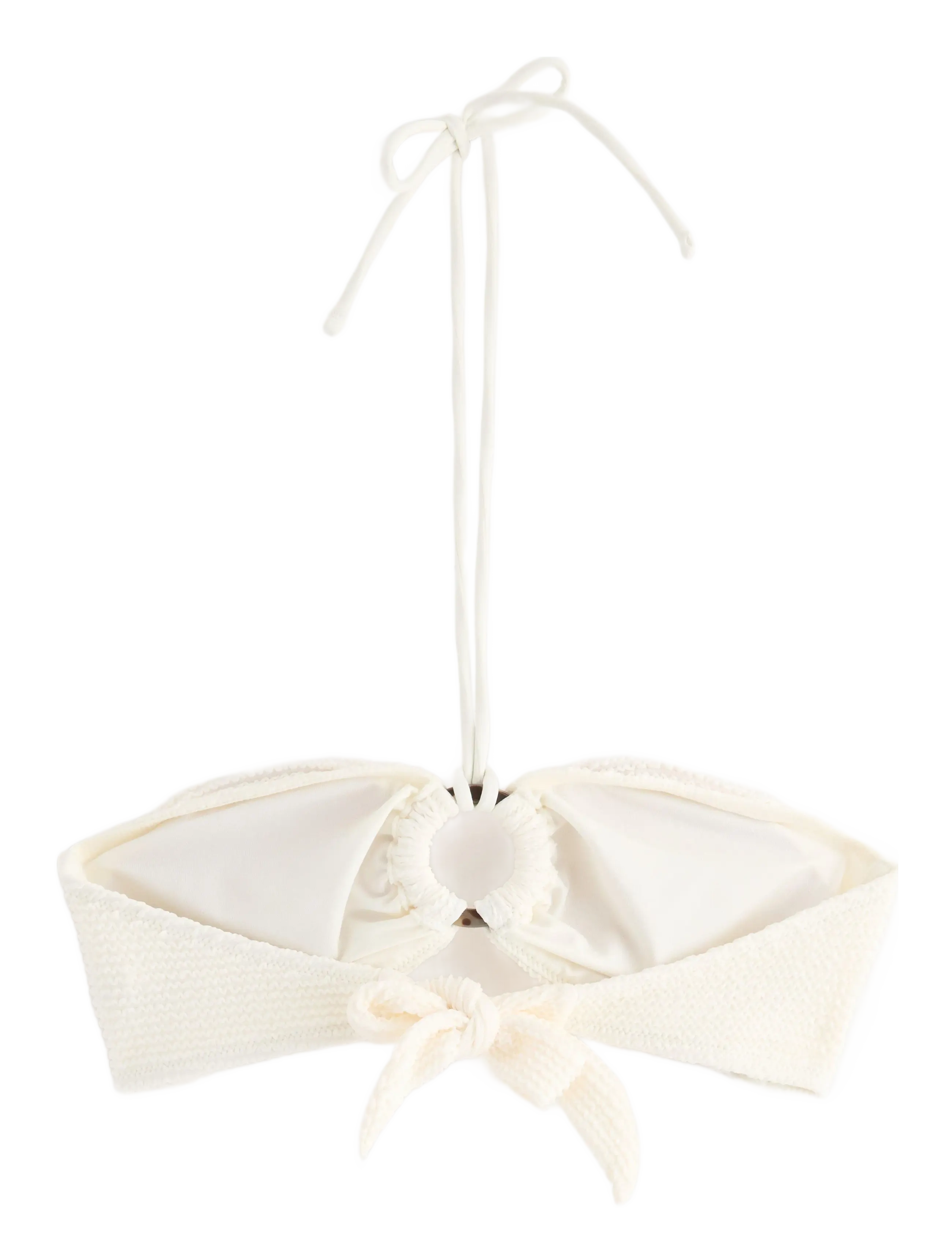 Lindex - Bra Bandeau Brie Crepe - light white - 2