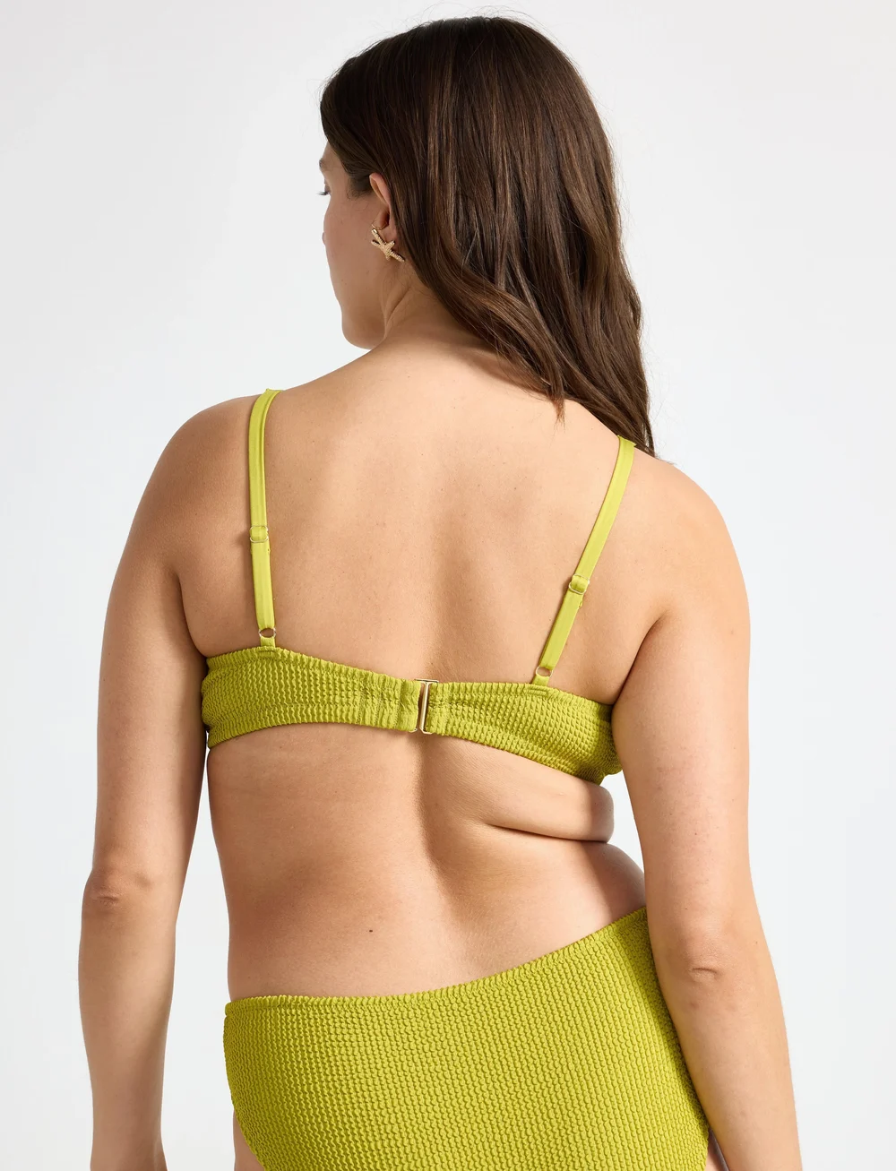 Lindex - Bra Adele Crepe - dreieck-bikini-oberteile - light dusty lime - 3