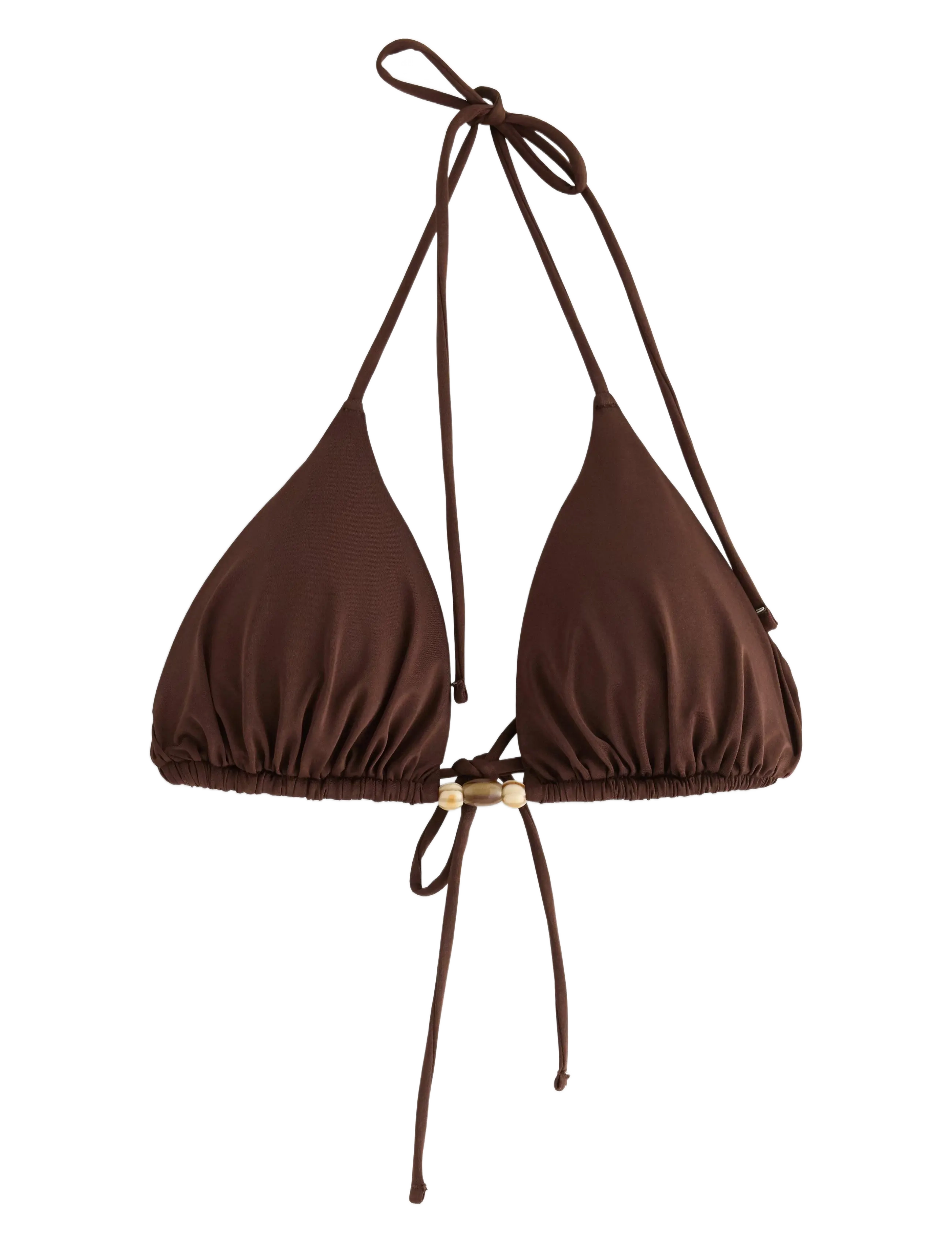 LINDEX Triangle Bikini BH Braun - M - Damen