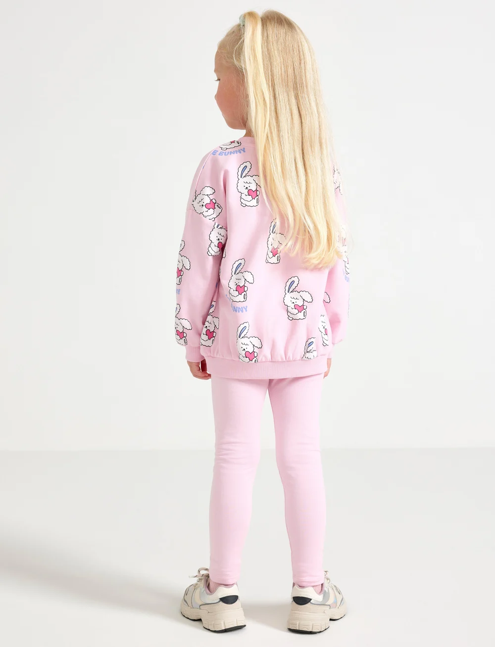 Lindex - Leggings bunnies knee applique - leggings - light pink - 3
