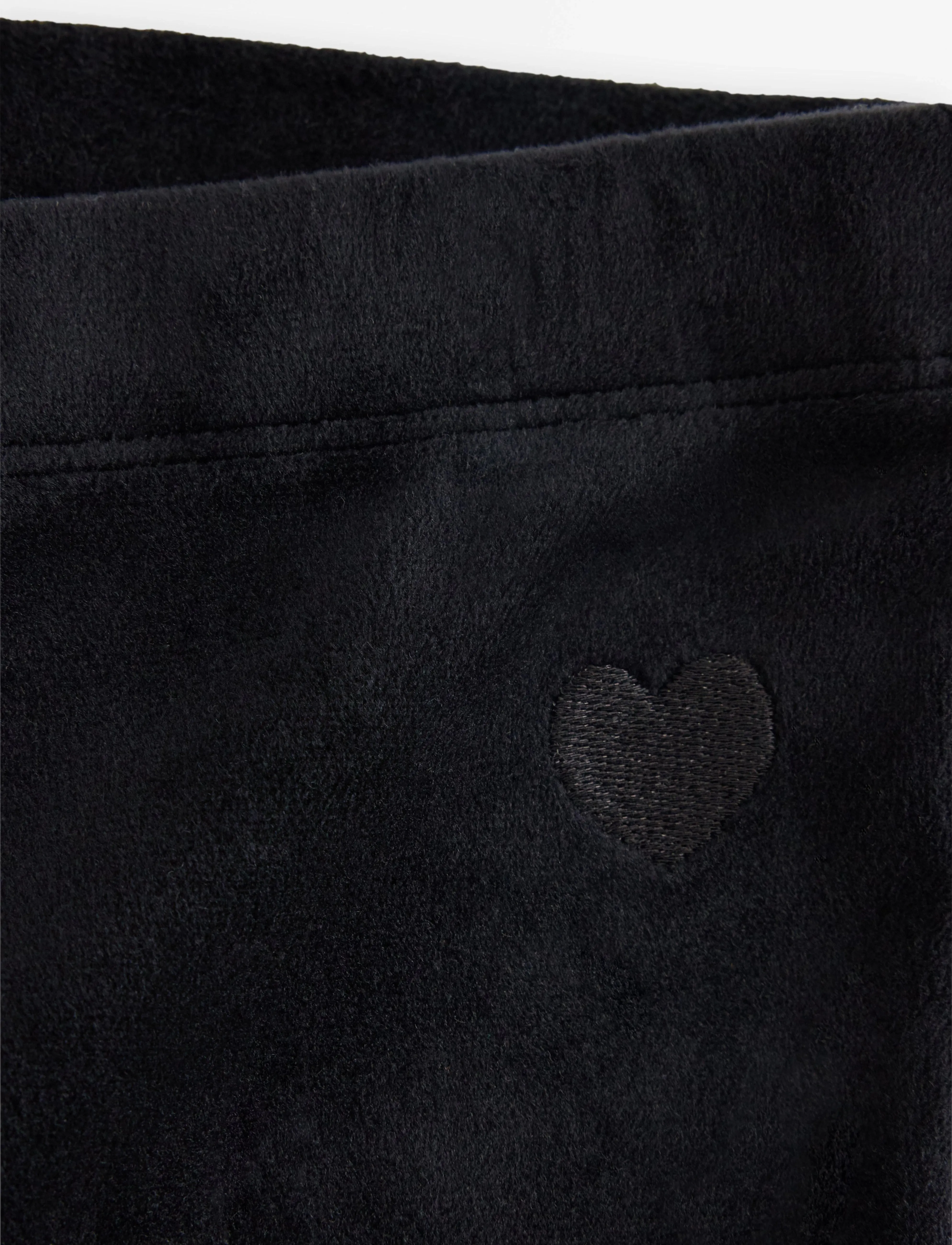 Lindex - Flared leggings in velour - leggings - black - 5