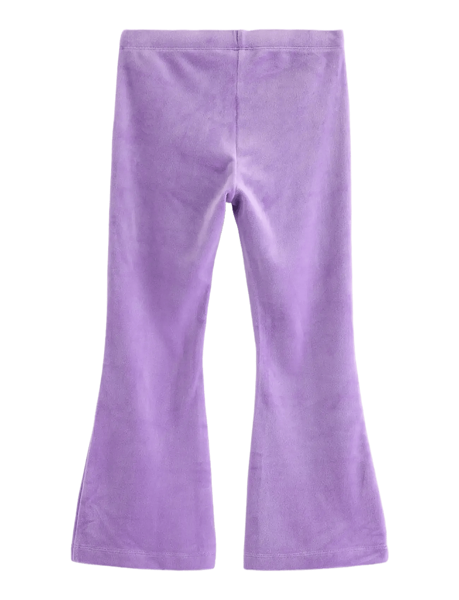 Lindex - Leggings flare velour solid - leggings - lilac - 2