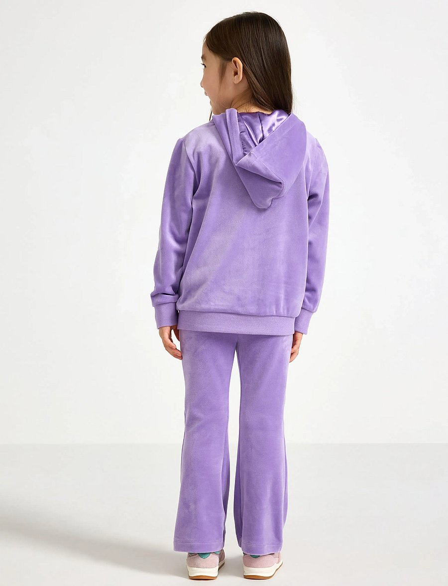 Lindex - Leggings flare velour solid - leggings - lilac - 3