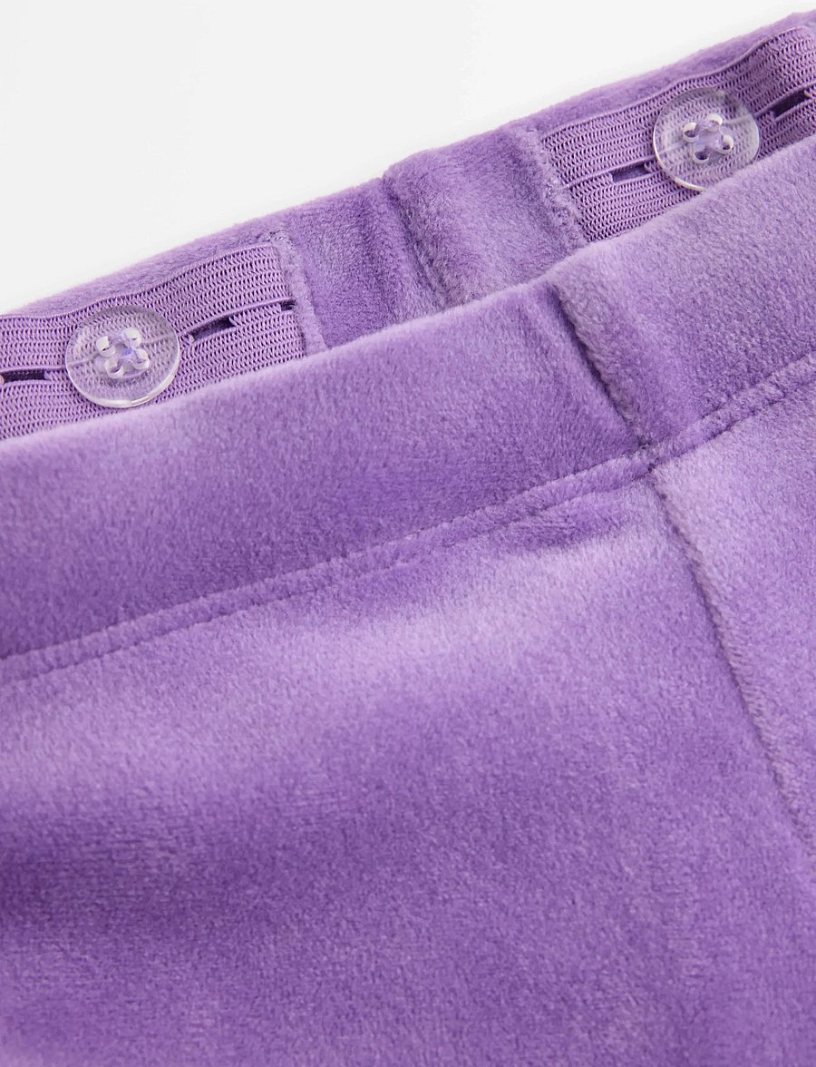 Lindex - Leggings flare velour solid - leggings - lilac - 5