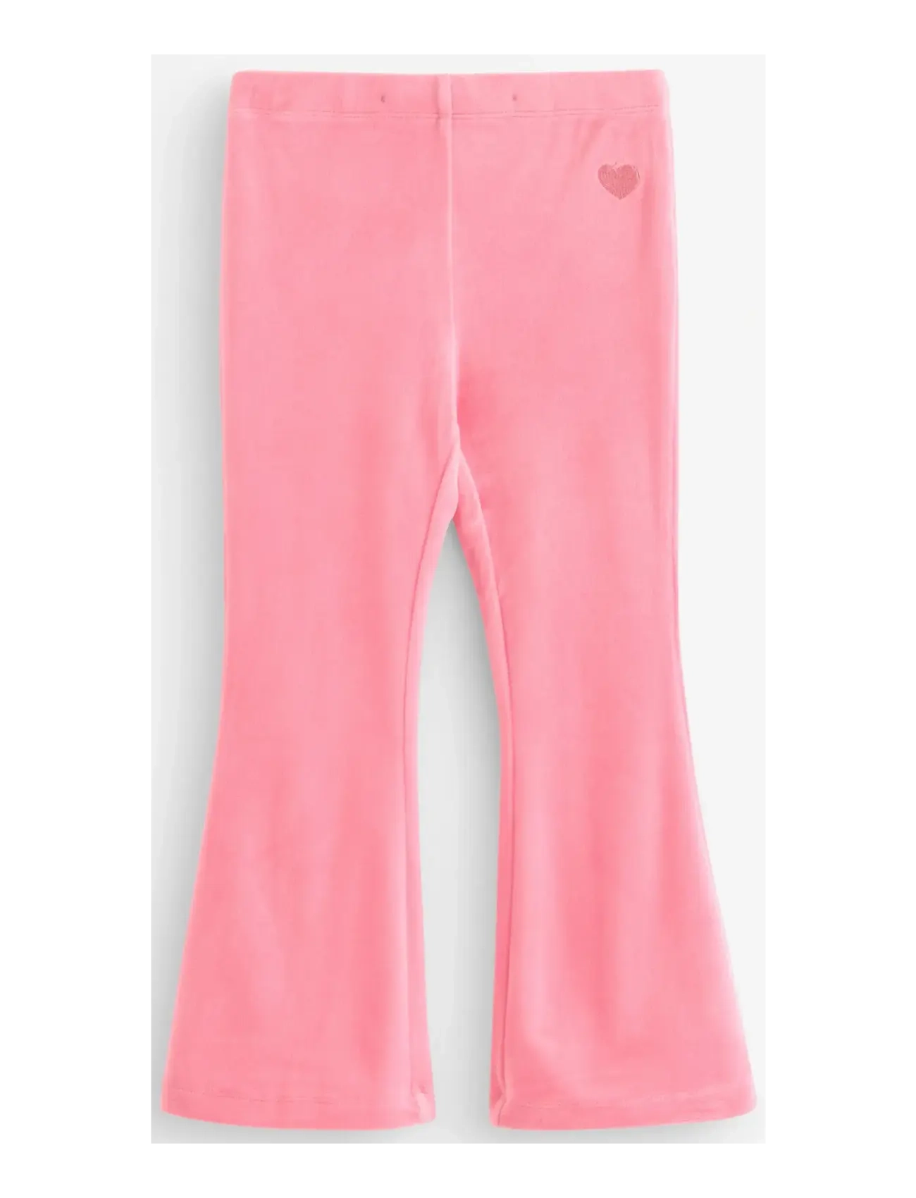 Lindex Leggings flare velour solid - Põhitooted - PINK / pink/rose