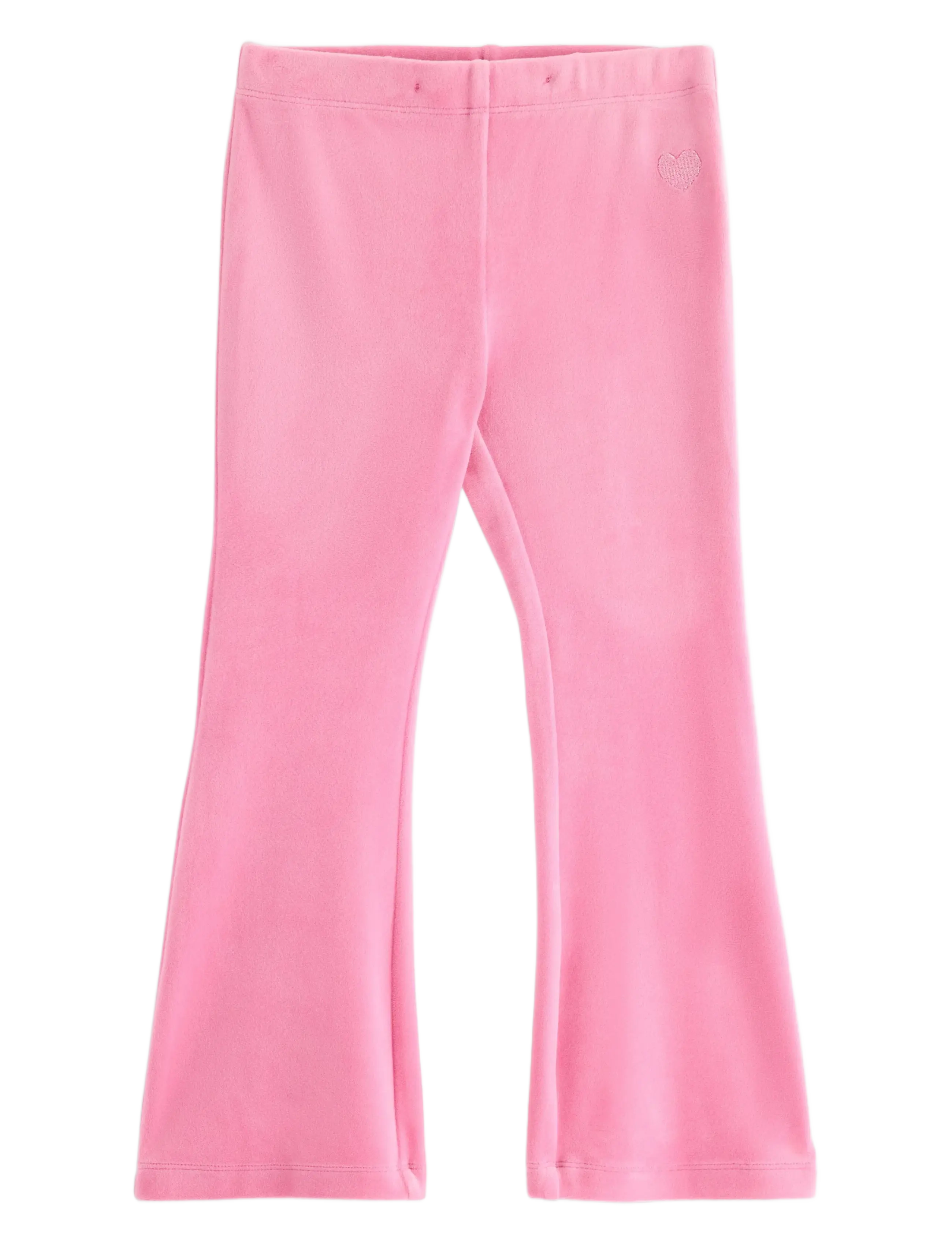LINDEX Flared Leggings In Velour Pink - 92 - Kinder