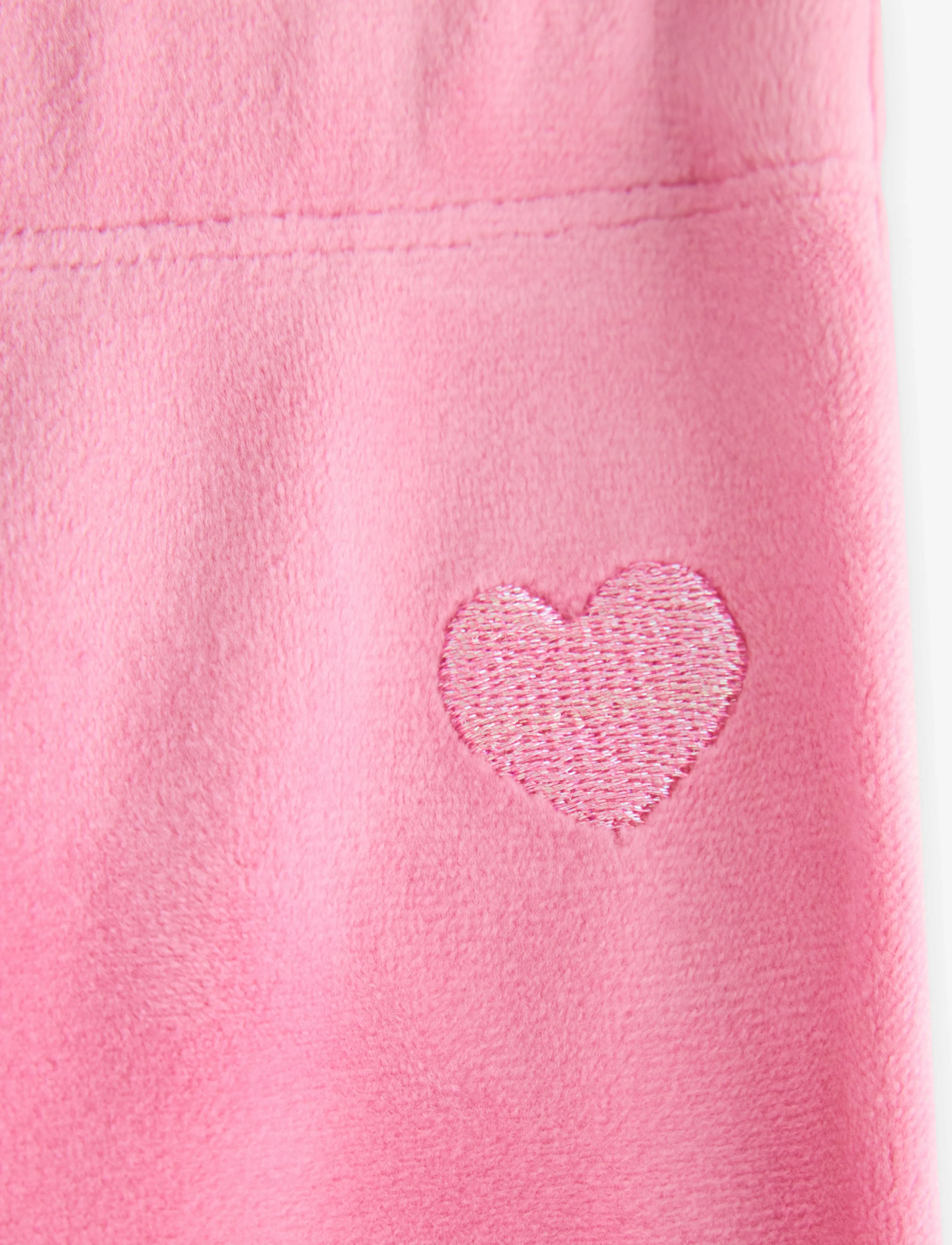 Lindex - Flared leggings in velour - leggings - pink - 5