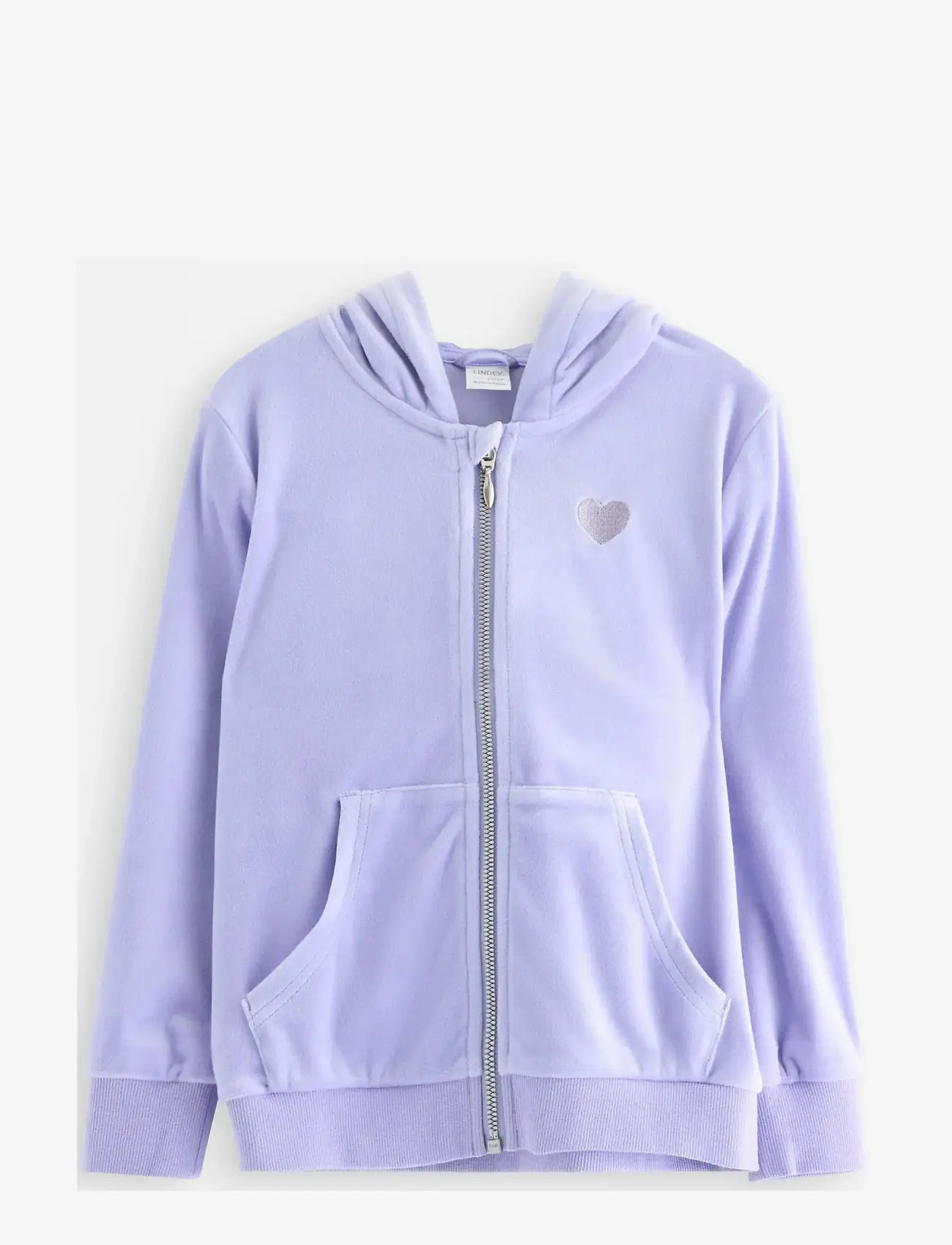 Lindex - Hoodjacket velour solid - kapuzenpullover - light blue - 1