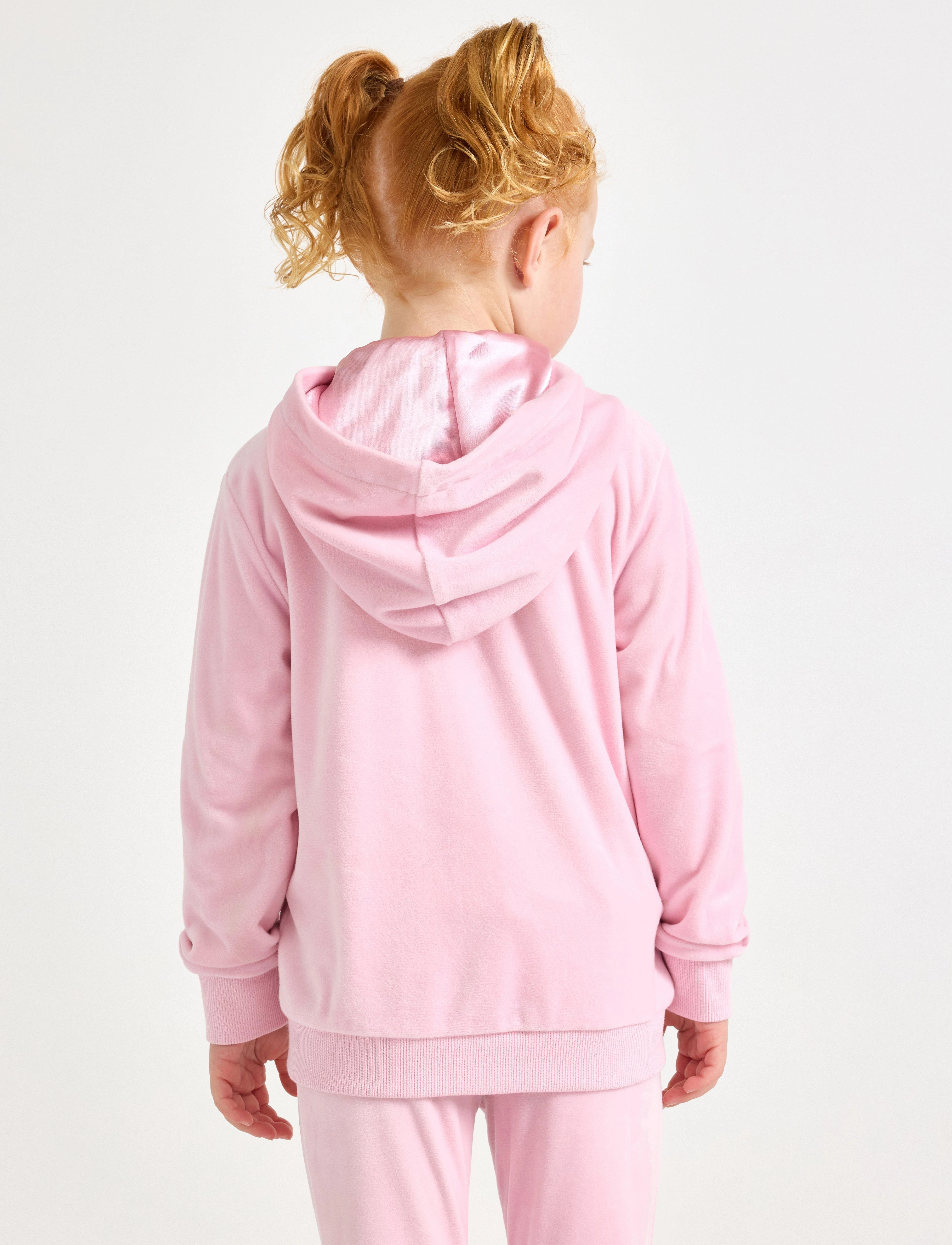 Lindex - Hoodie in velour - kapuzenpullover - light pink - 3