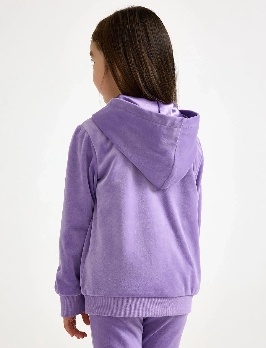 Lindex - Hoodie in velour - kapuzenpullover - lilac - 3