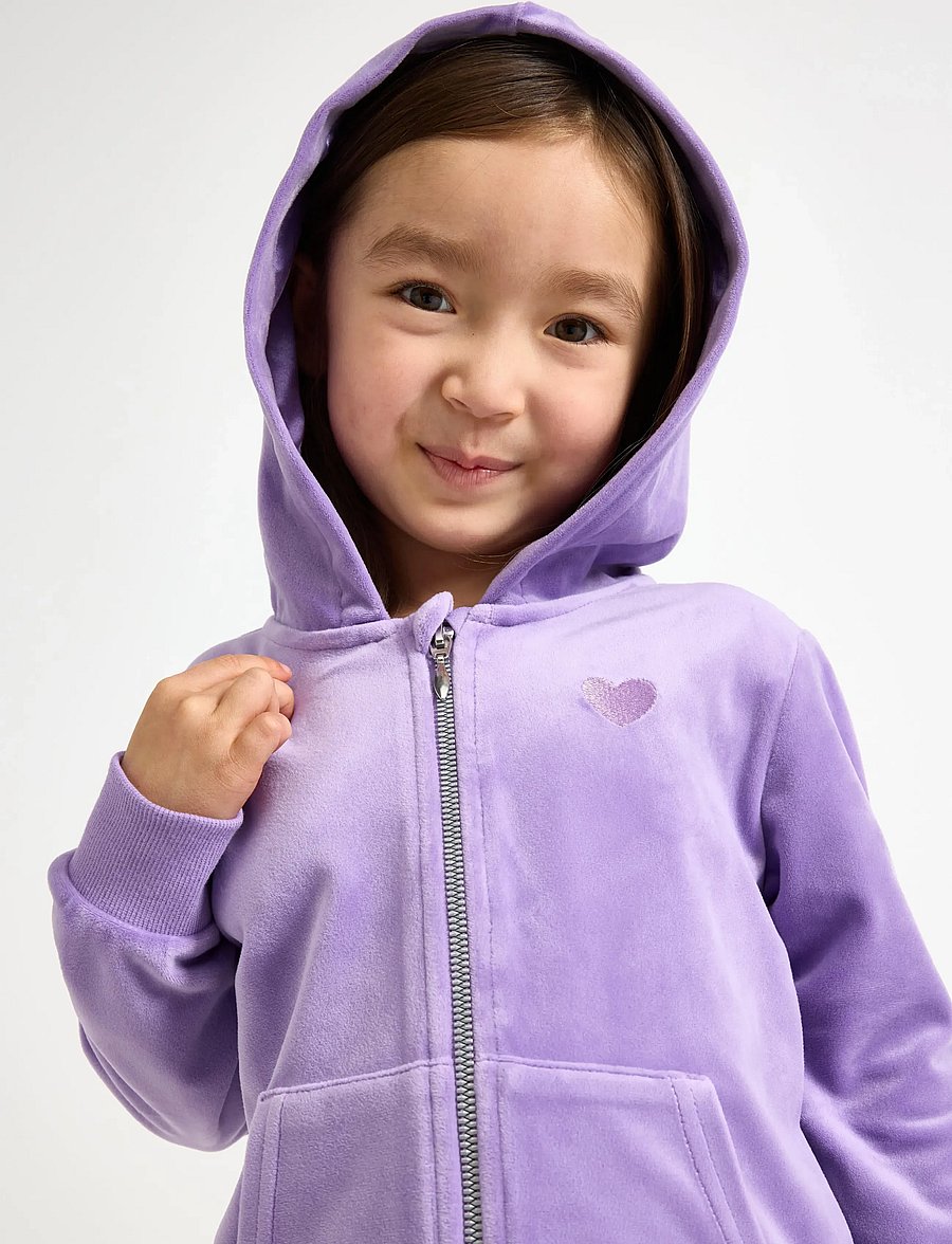 Lindex - Hoodie in velour - kapuzenpullover - lilac - 4