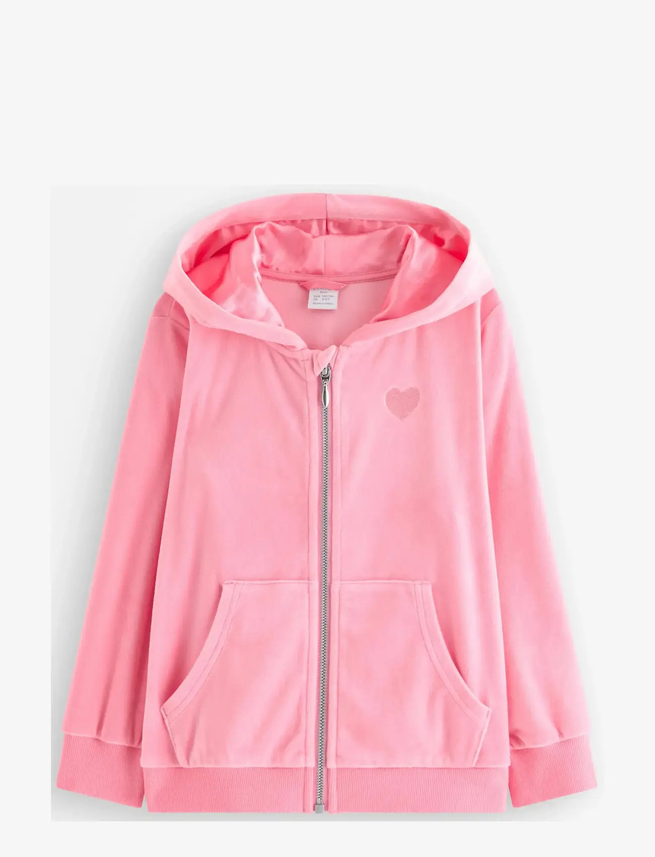 Lindex - Hoodie in velour - kapuutsiga dressipluusid - pink - 1