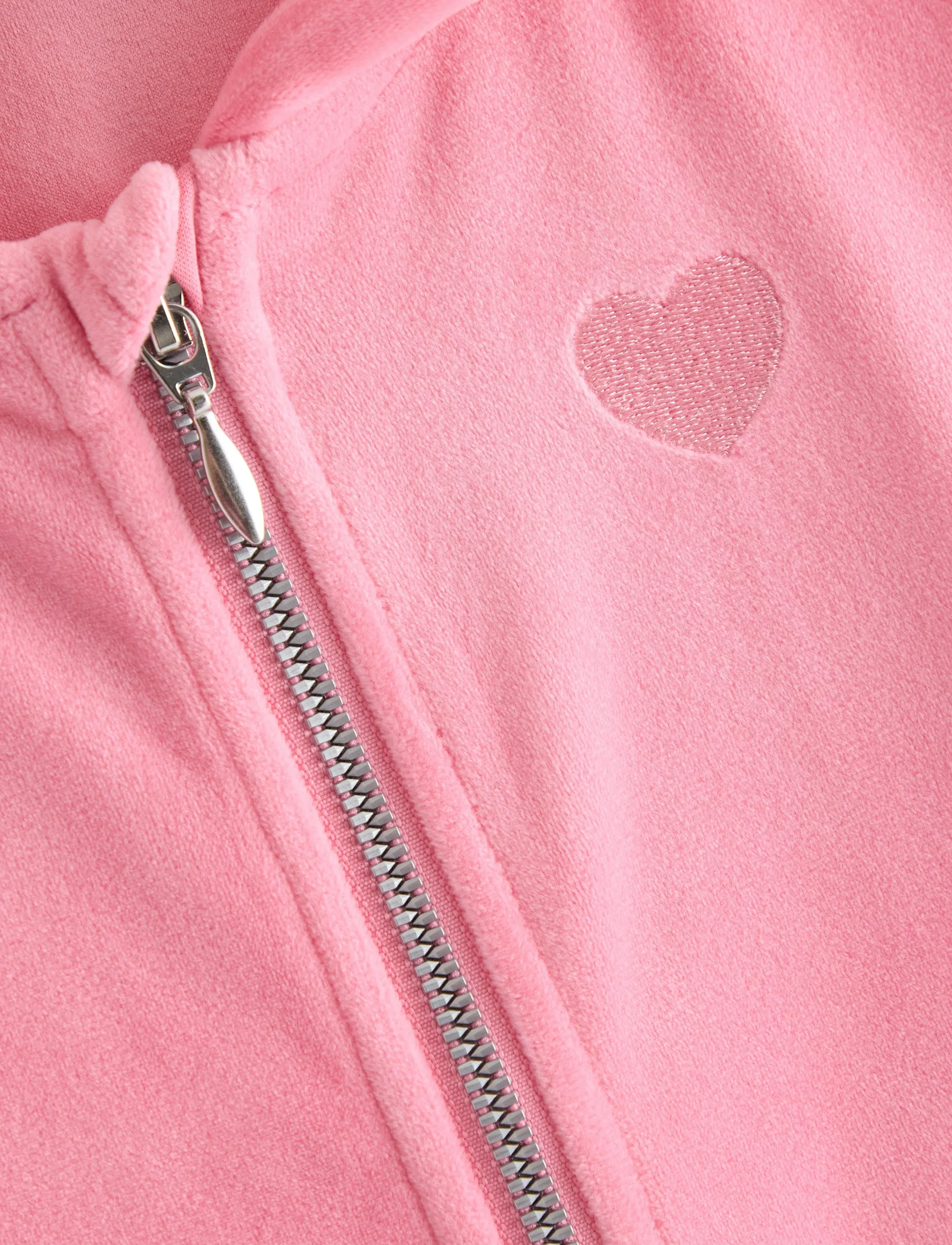 Lindex - Hoodie in velour - hoodies - pink - 5