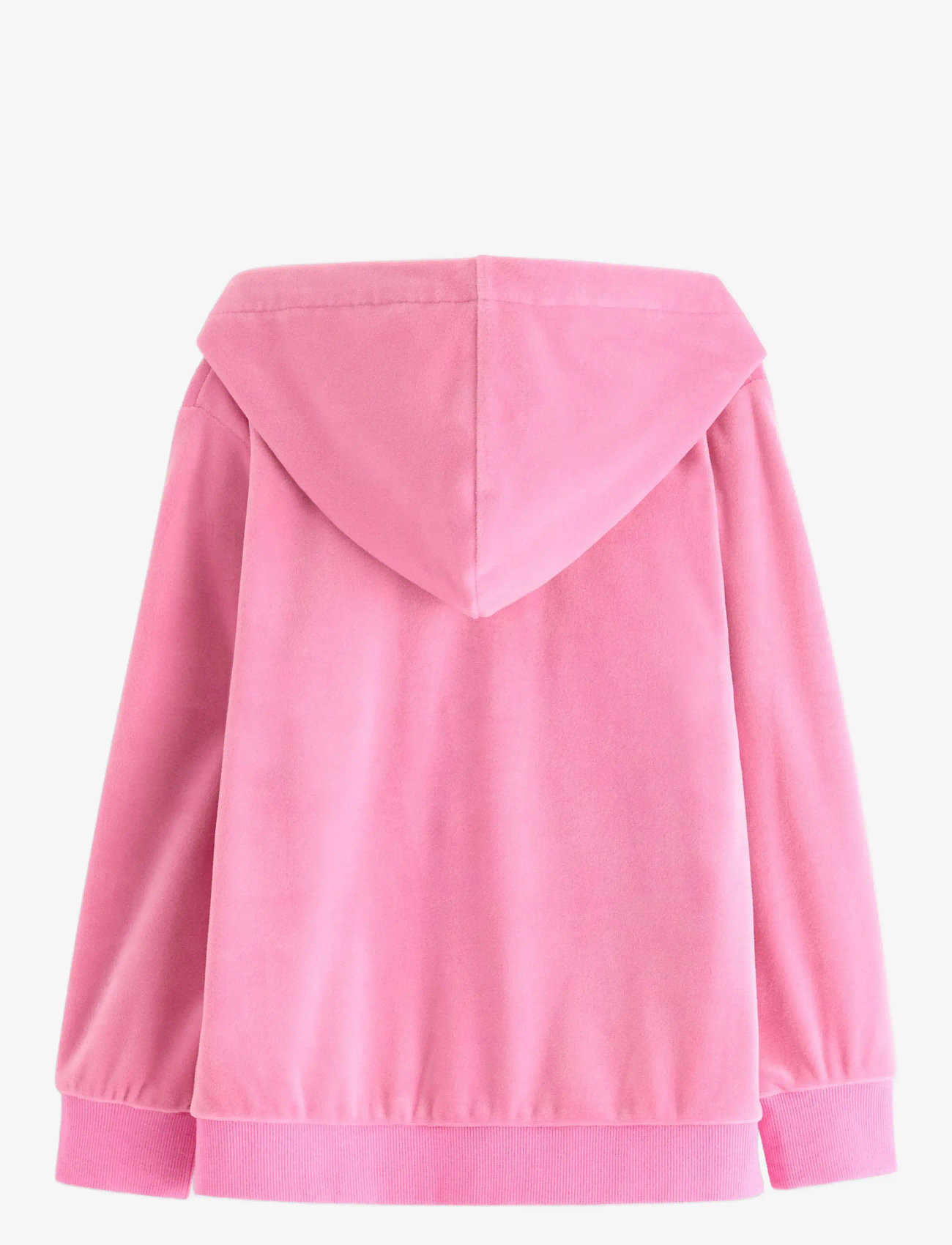 Lindex - Hoodie in velour - huvtröjor - pink - 2