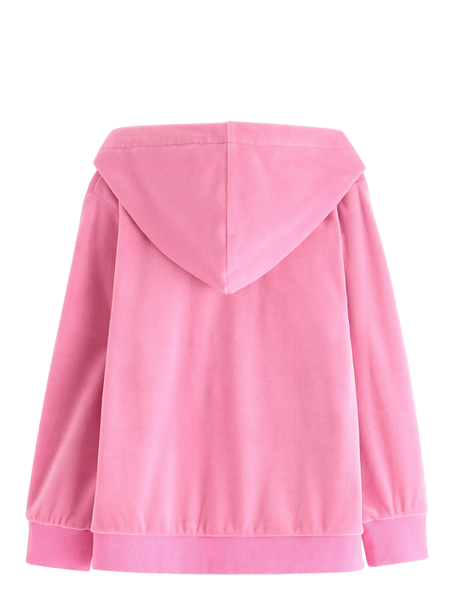 Lindex - Hoodie in velour - kapuzenpullover - pink - 2