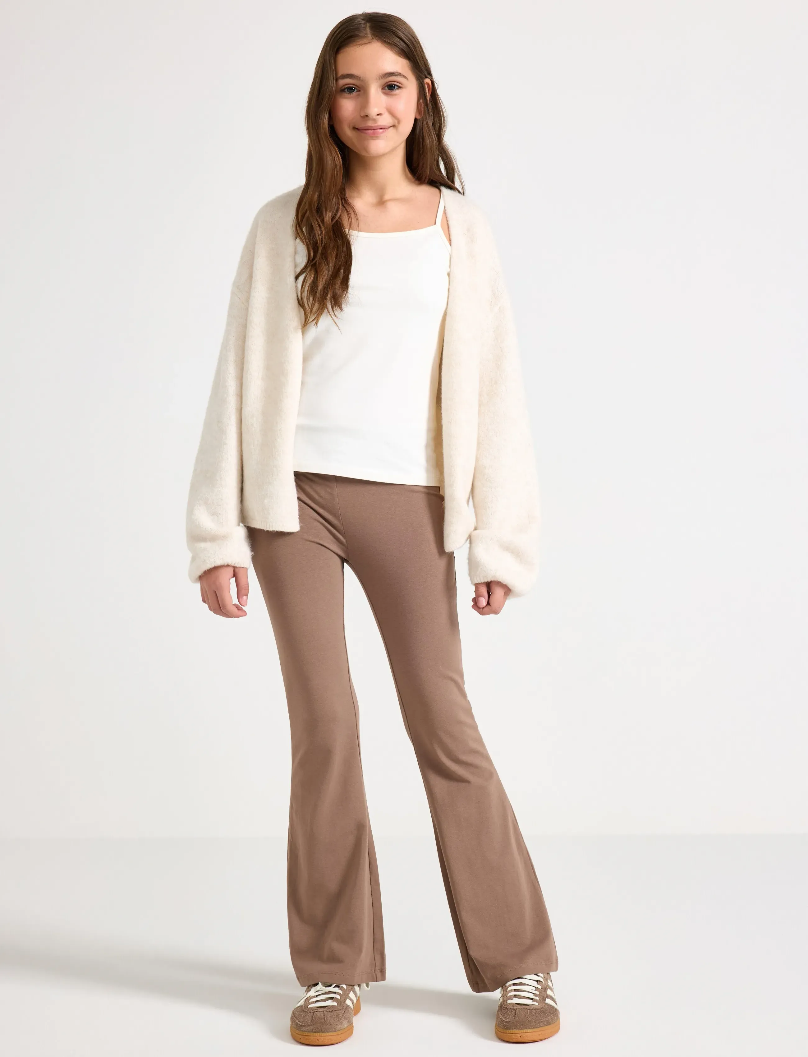 Lindex Yoga trousers - Leggings - KHAKI / beige