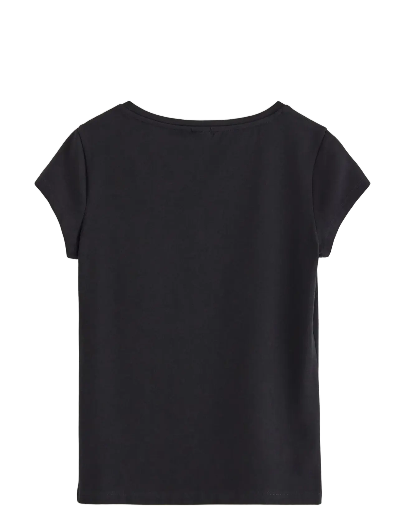 Lindex - Top with cap sleeves - kortärmade t-shirts - black - 2