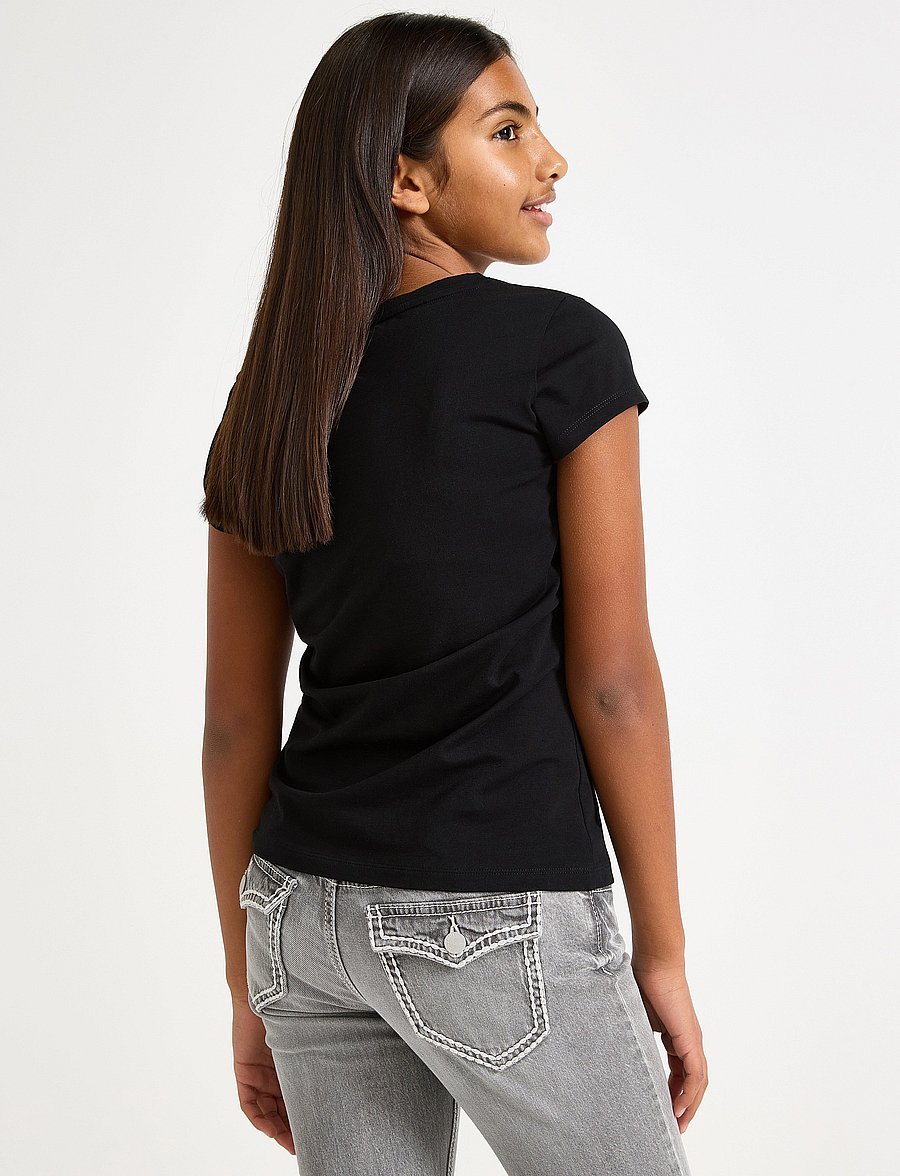 Lindex - Top with cap sleeves - kurzärmelige - black - 3