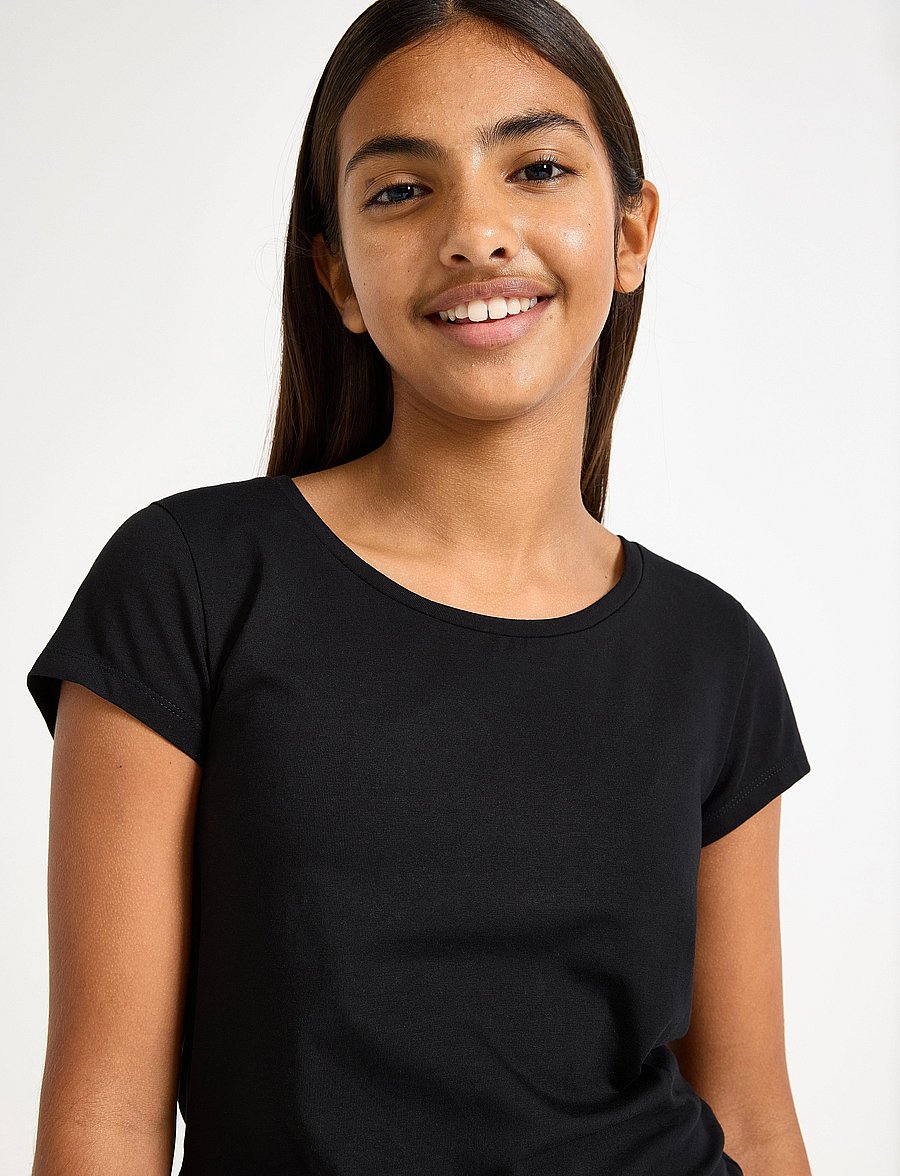 Lindex - Top with cap sleeves - kurzärmelige - black - 4