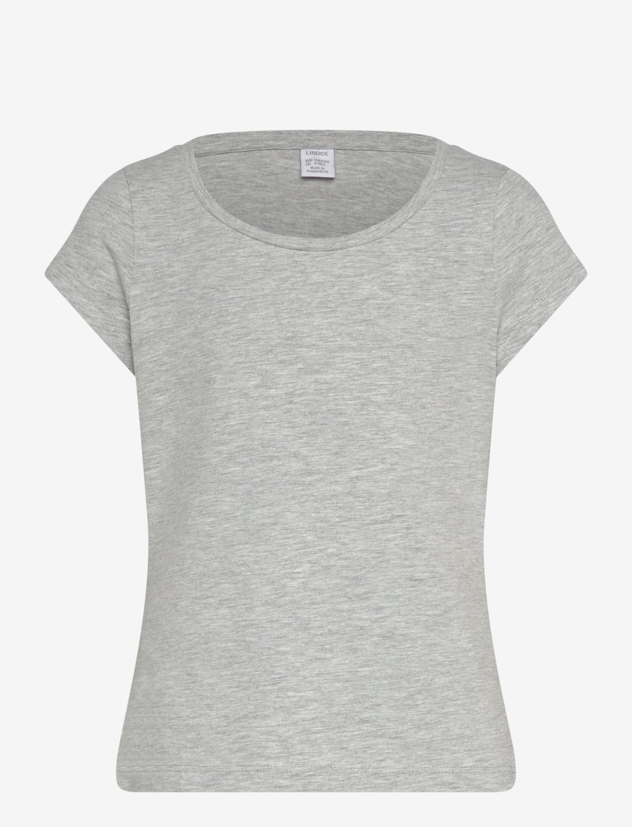 Lindex - Top basic cap sleeve - efterårstøj - light grey melange - 0