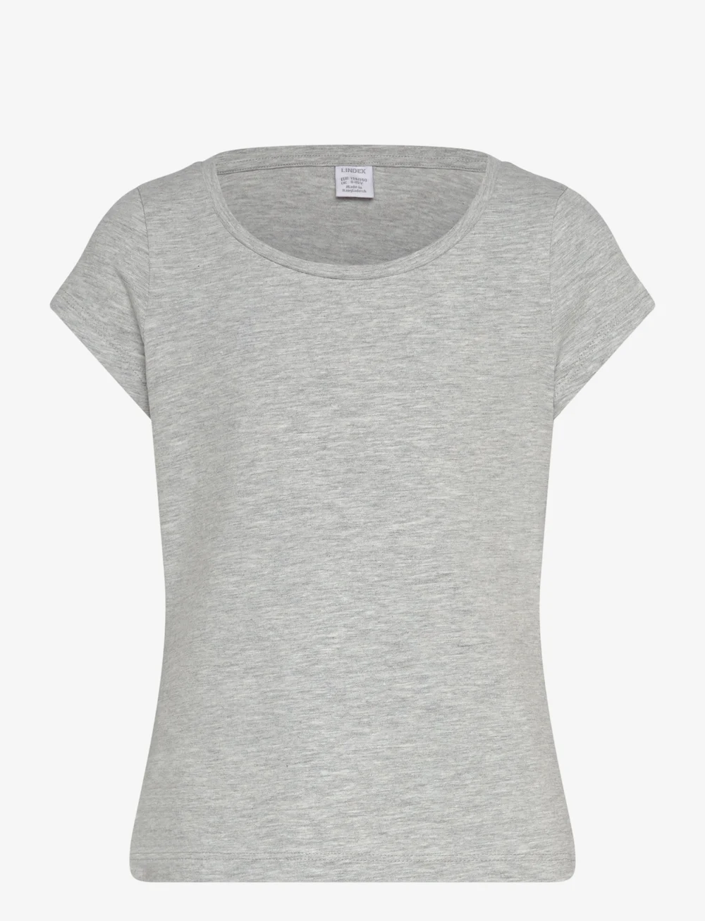 Lindex - Top basic cap sleeve - lühikeste varrukatega t-särgid - light grey melange - 0