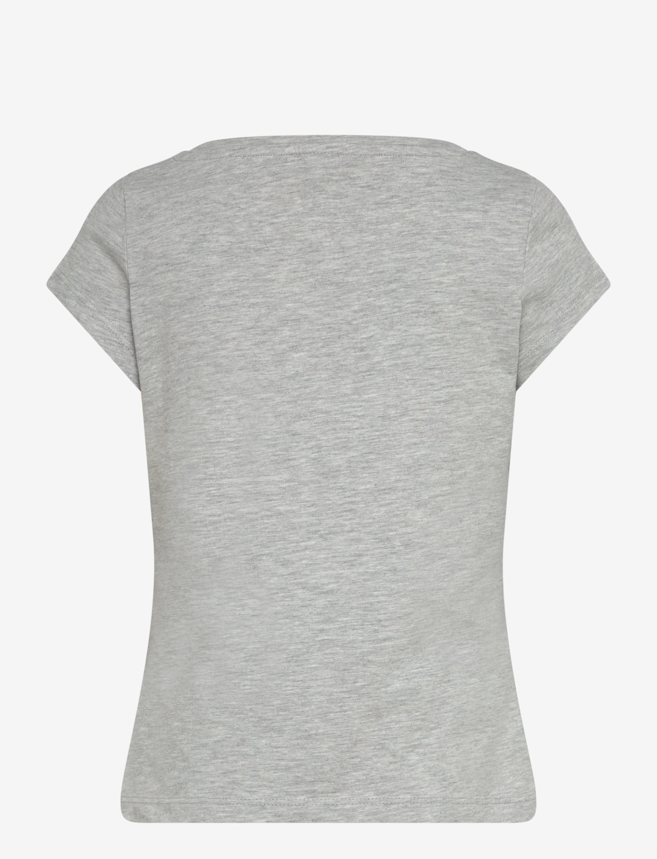 Lindex - Top basic cap sleeve - efterårstøj - light grey melange - 1