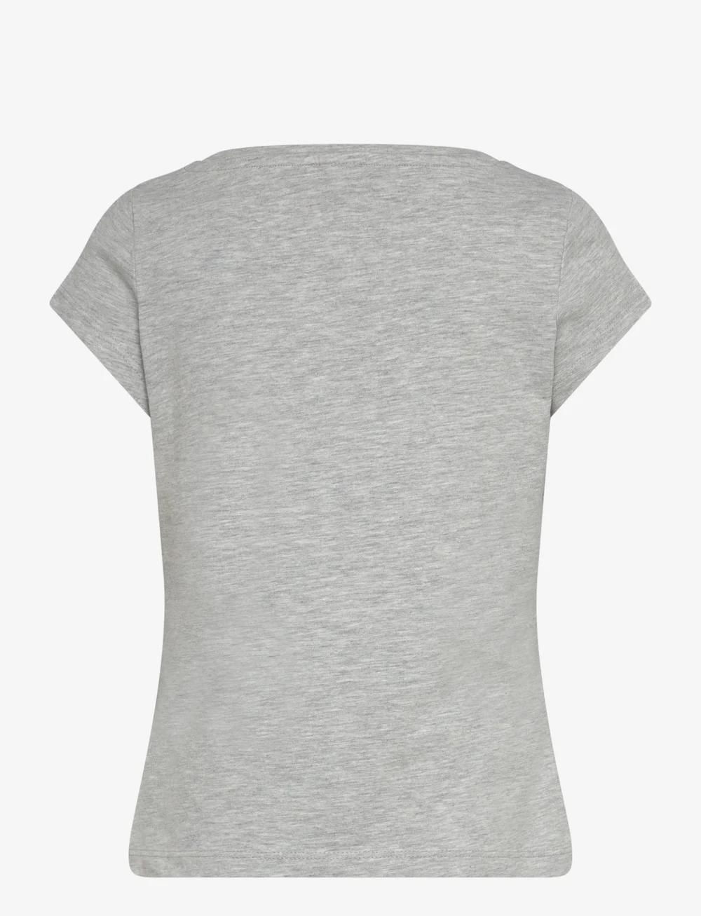 Lindex - Top basic cap sleeve - lühikeste varrukatega t-särgid - light grey melange - 1